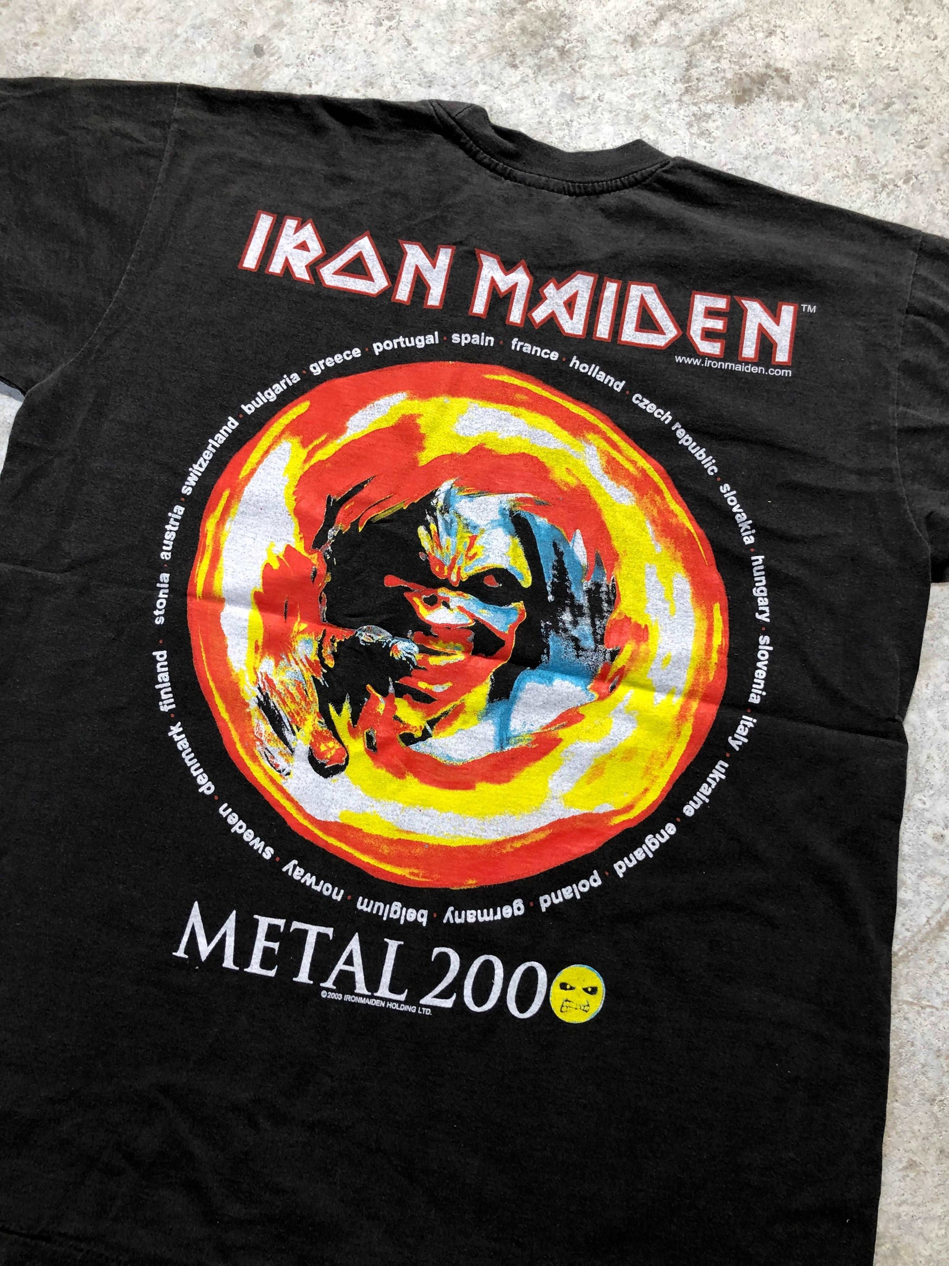 2003 Iron Maiden Metal Tour Tee (Large), Tee - Vintage64.com