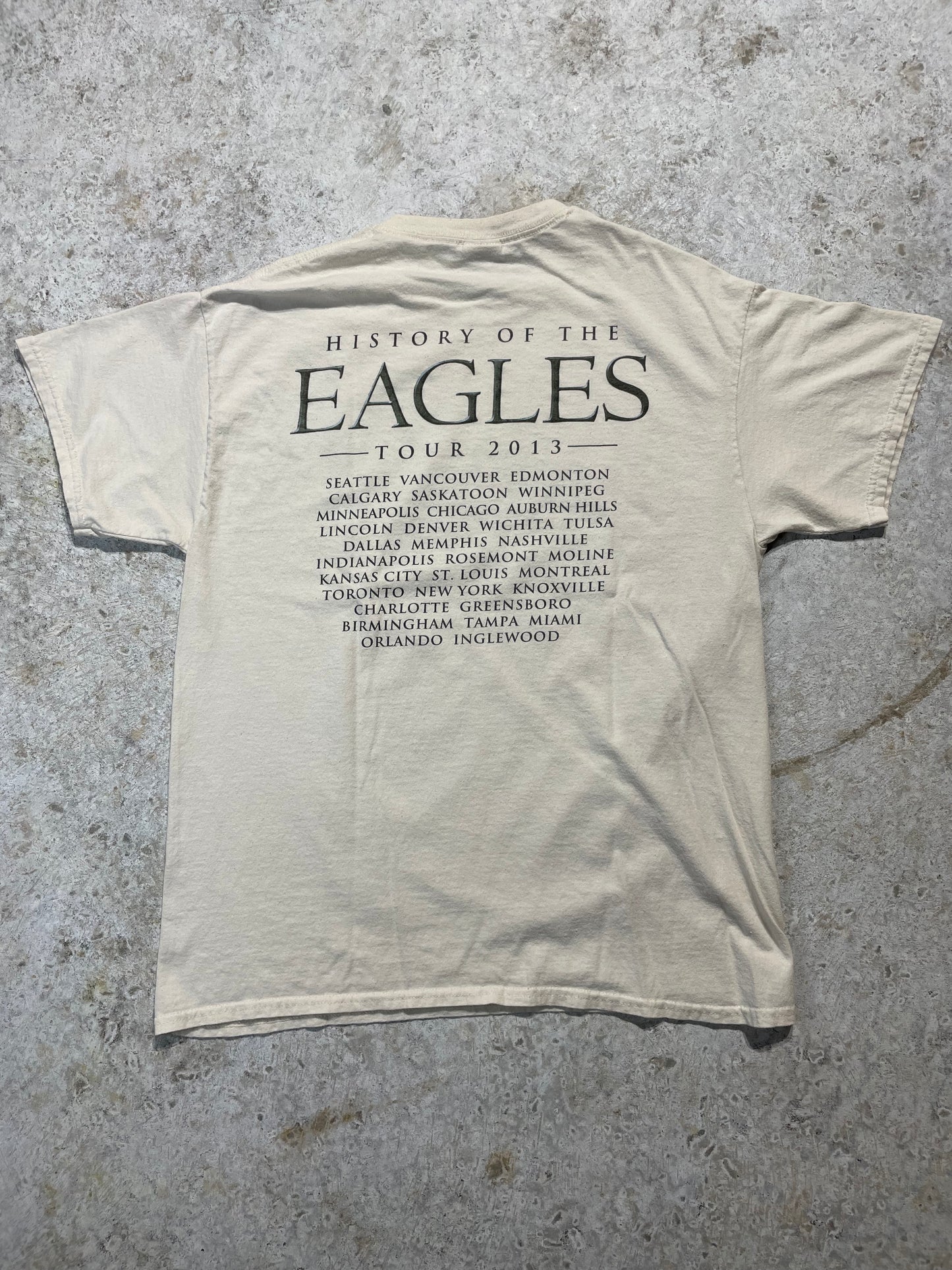 2013 History of the Eagles Tour (Large), Tee - Vintage64.com