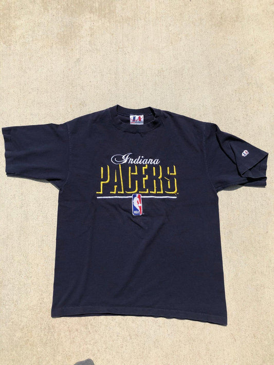 90s Indiana Pacers Logo Athletic T-Shirt (Large), Tee - Vintage64.com