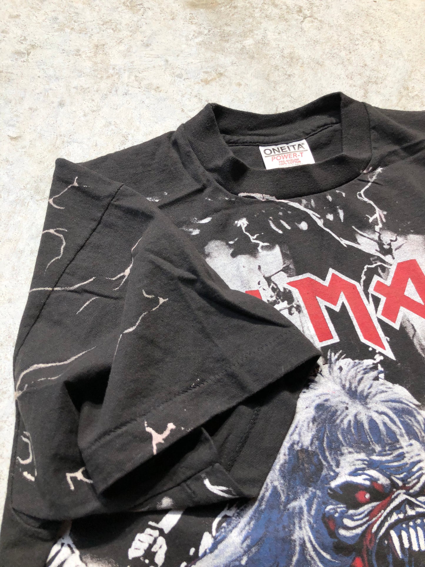 Iron Maiden All Over Print Tee (Large), Tee - Vintage64.com