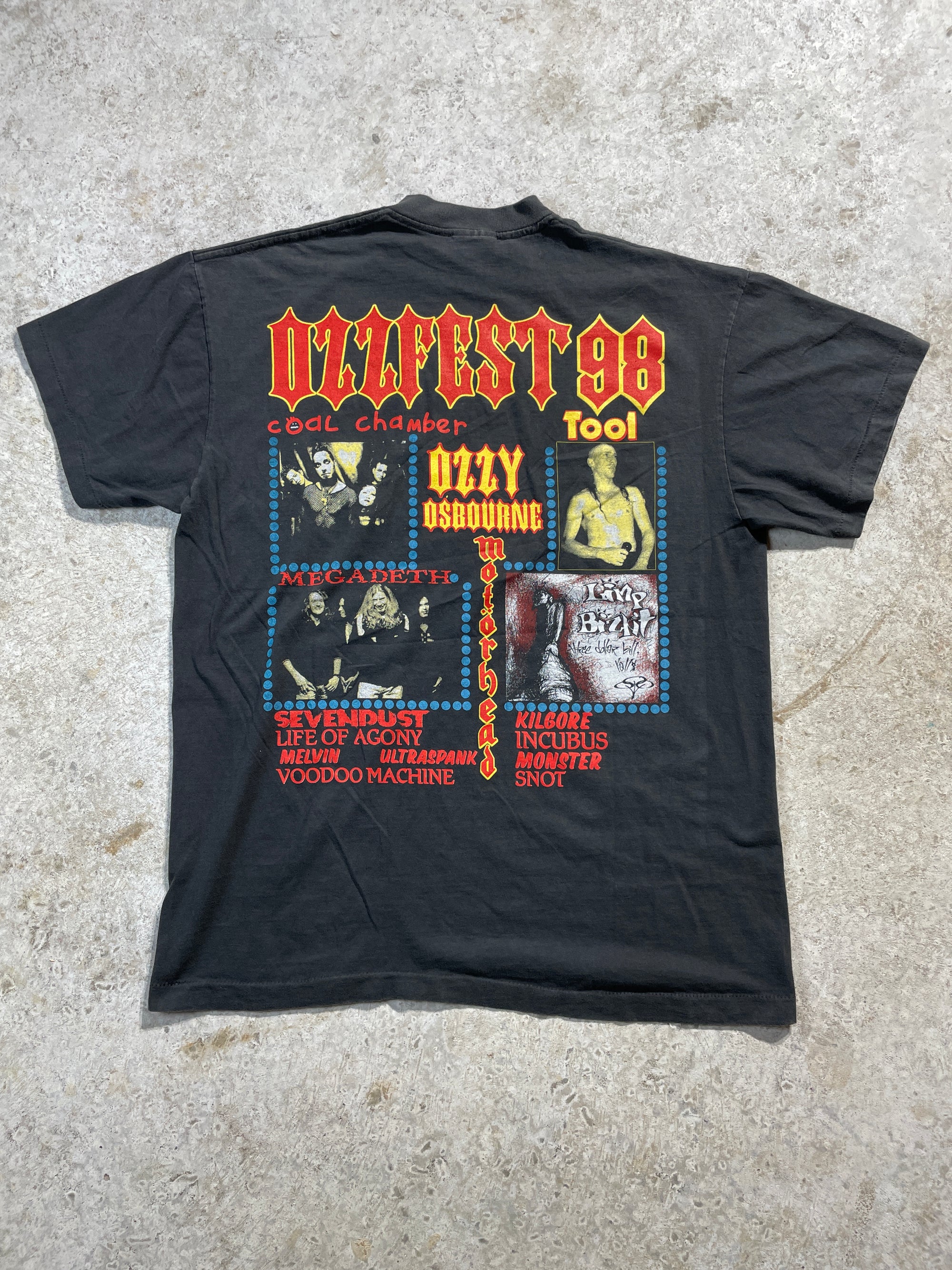 1998 Ozzy Osbourne Ozzfest & Other Bands Tee (X-Large)