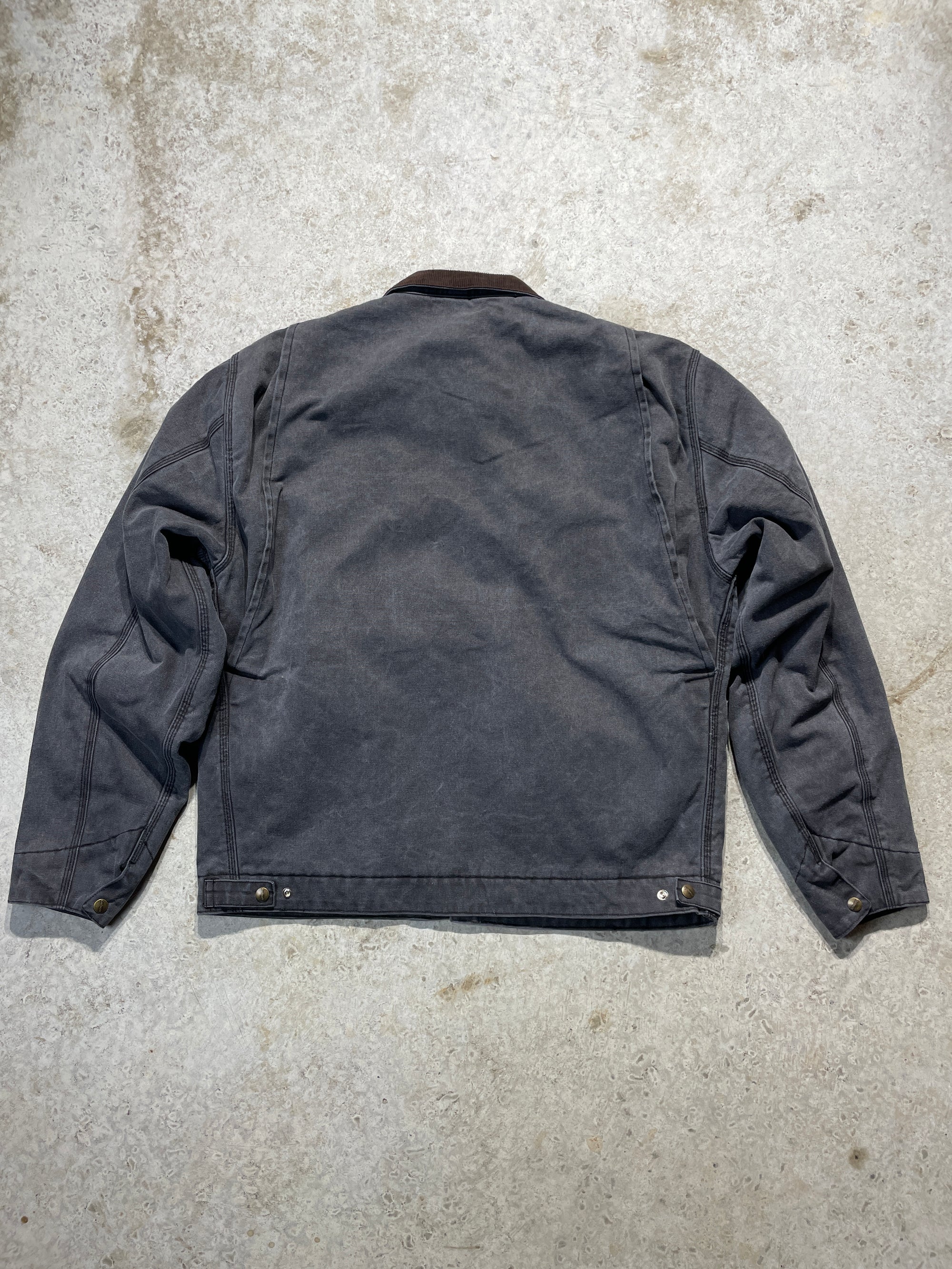 90s Dark Gray Detroit Carhartt Jacket (Large)