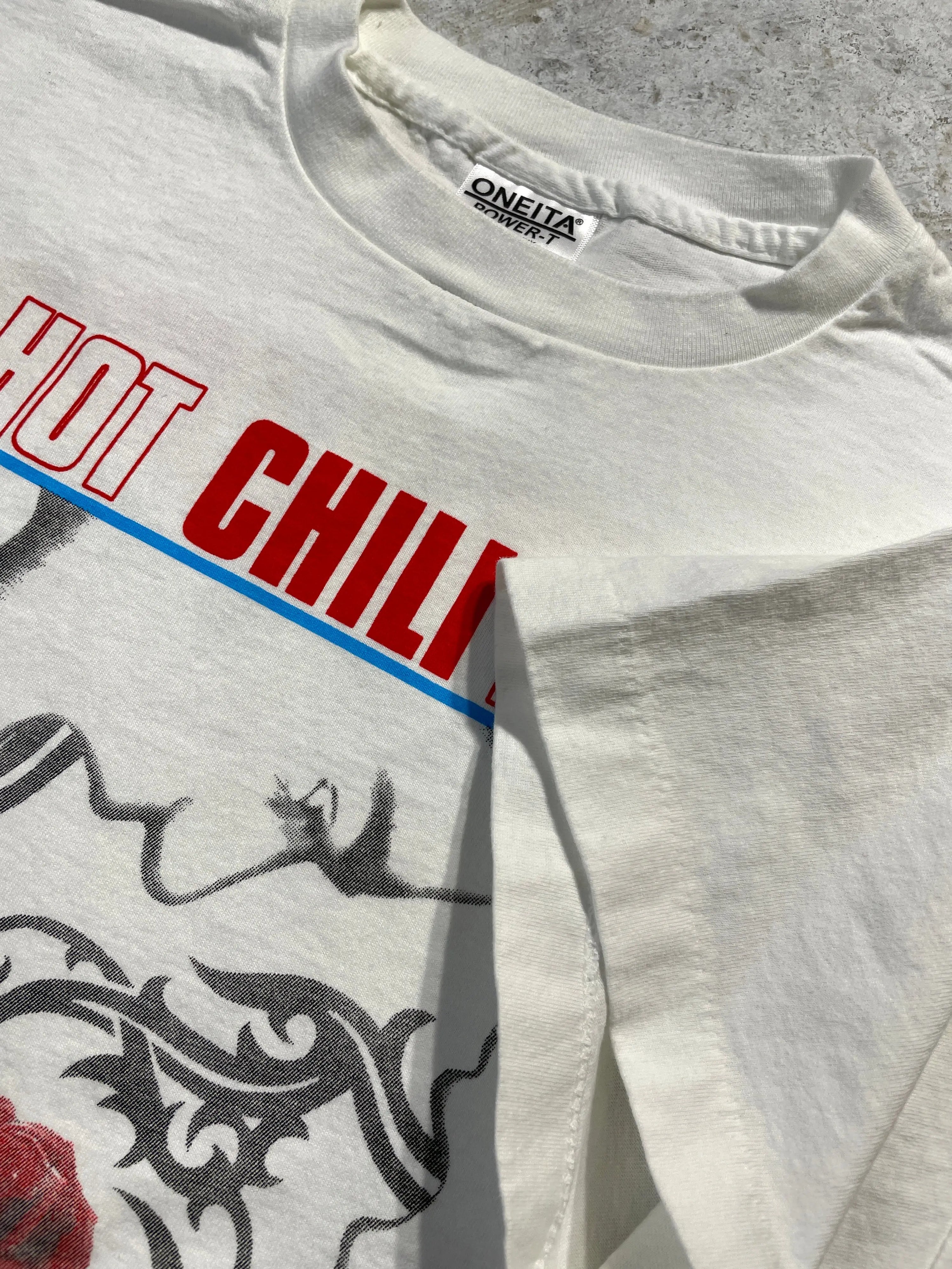 1991 Red Hot Chili Peppers / Nirvana / Pearl Jam Tour Tee (Large) Tee - Vintage64.com - []