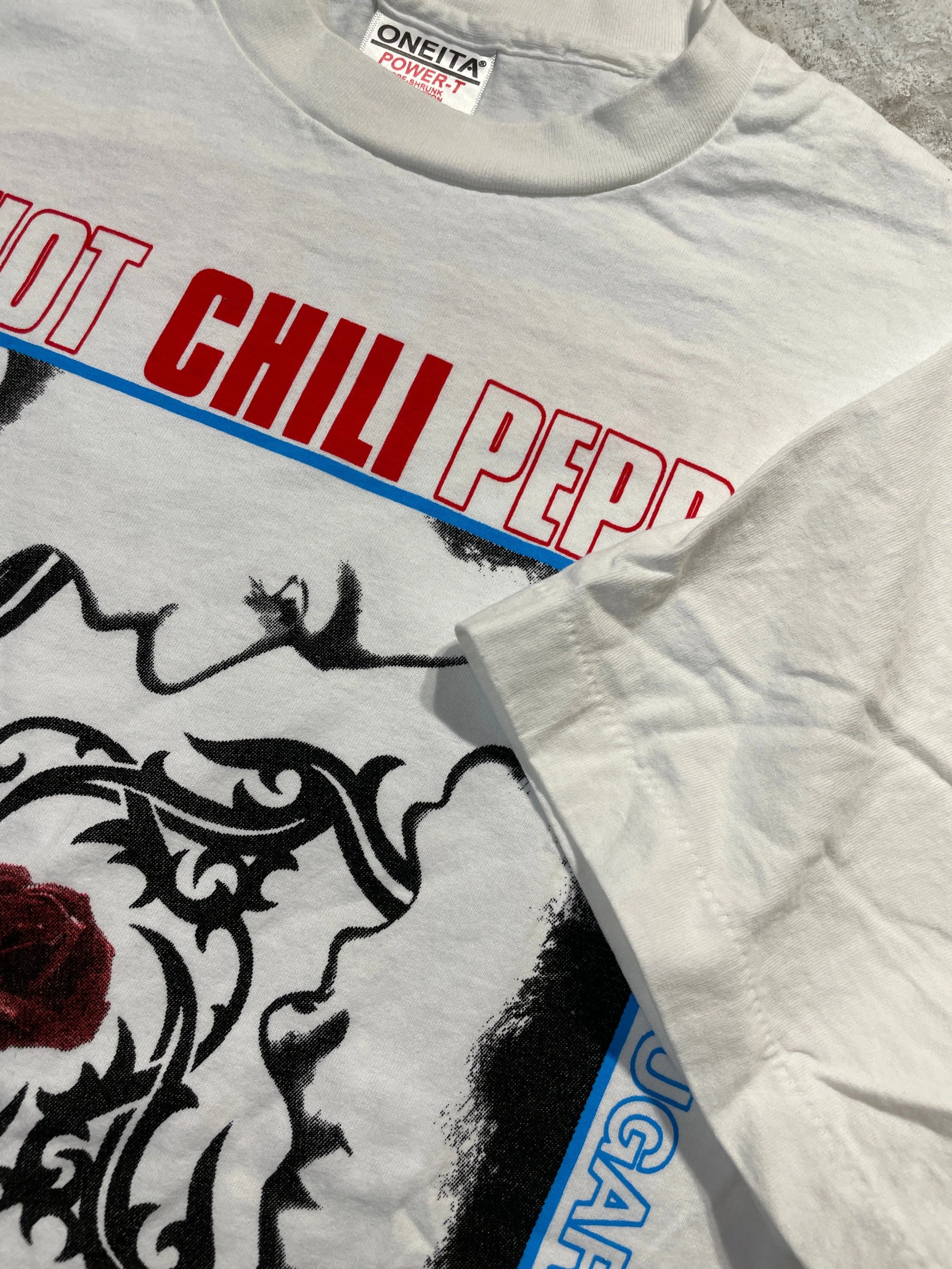 1991 Red Hot Chili Peppers / Nirvana / Pearl Jam Tour Tee (X-Large) Tee - Vintage64.com - []