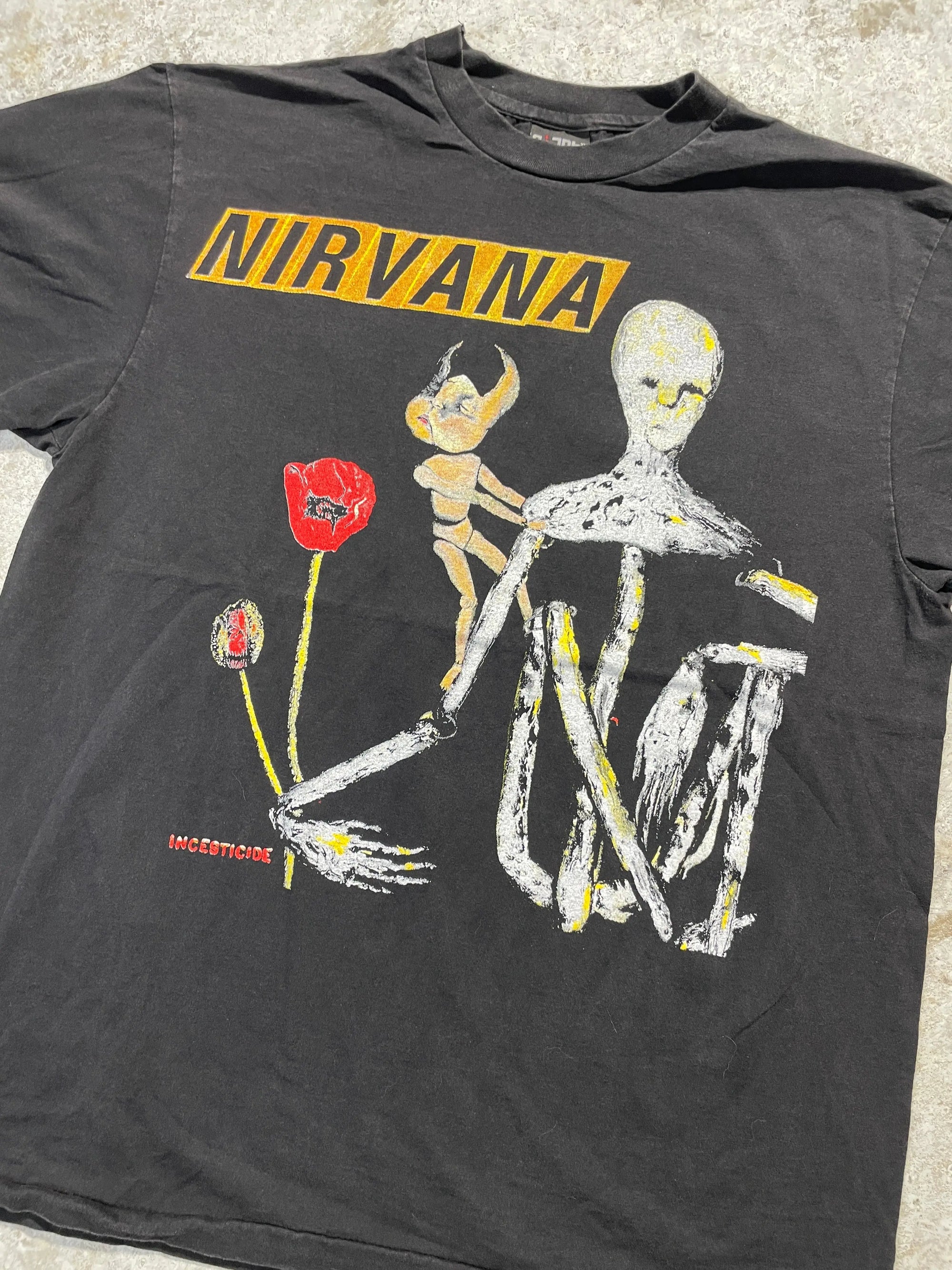 1992 Nirvana Incesticide Album Tee (X-Large) - Tee - Vintage - Vintage64
