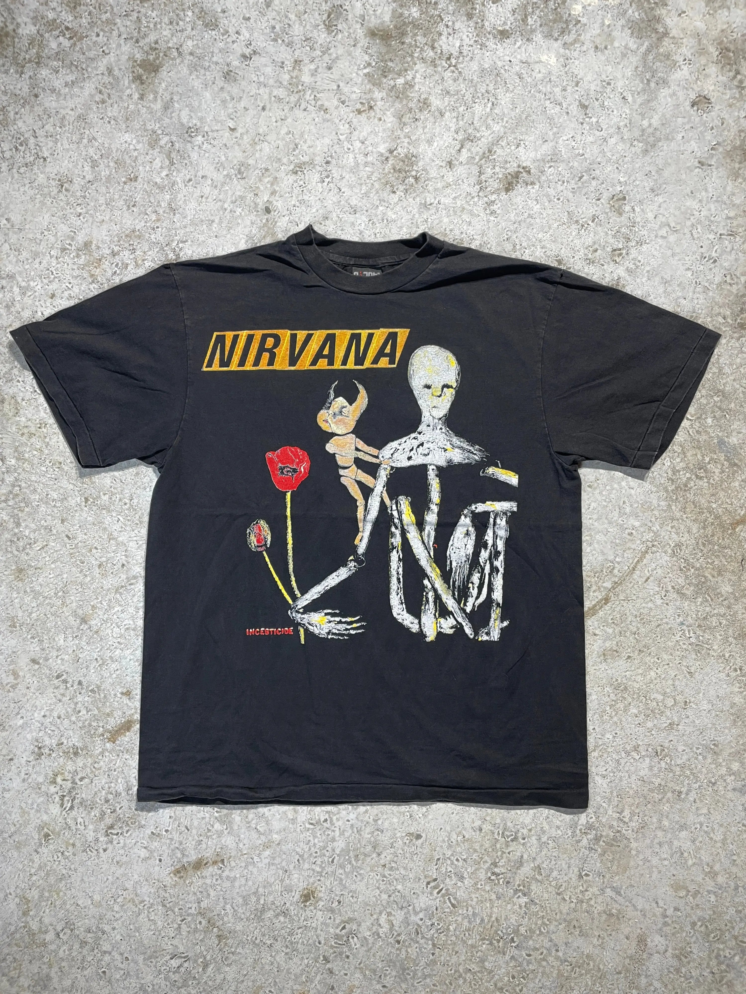 1992 Nirvana Incesticide Album Tee (X-Large) - Tee - Vintage - Vintage64