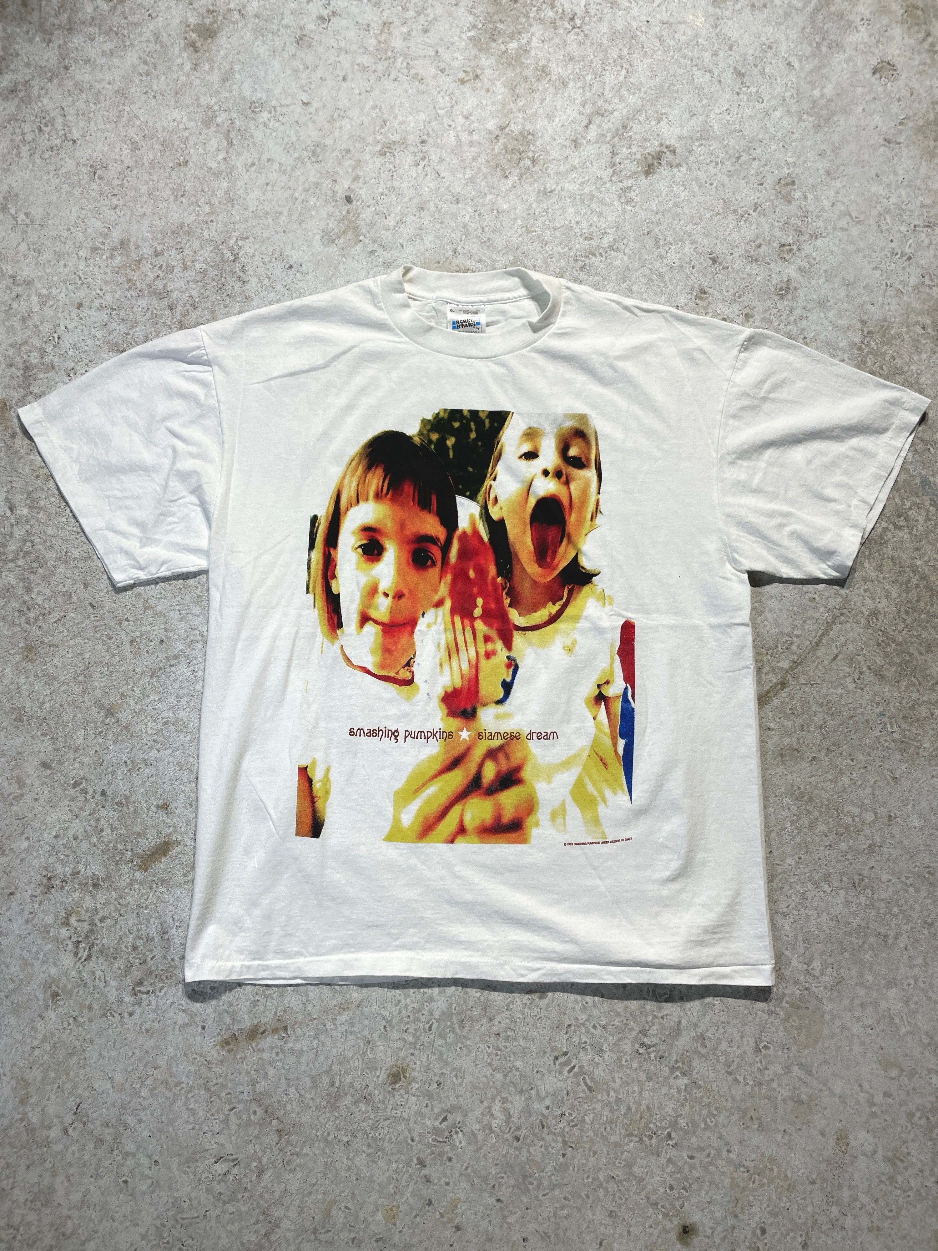 1993 Smashing Pumpkins Rock Invasion Tee (X-Large) - Tee - Vintage - Vintage64