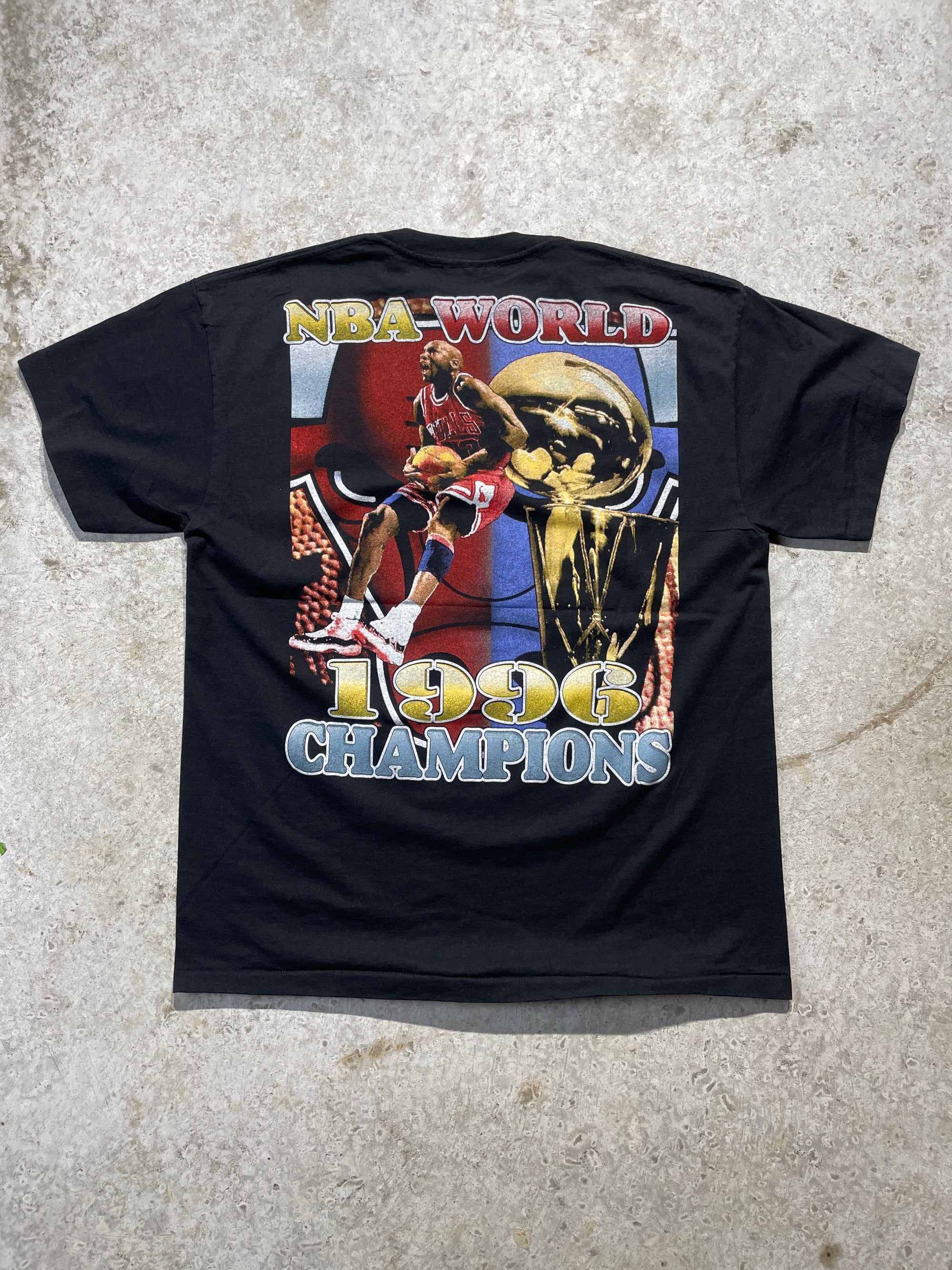 1996 Chicago Bulls NBA Championship Tee (X-Large) - Tee - Vintage - Vintage64