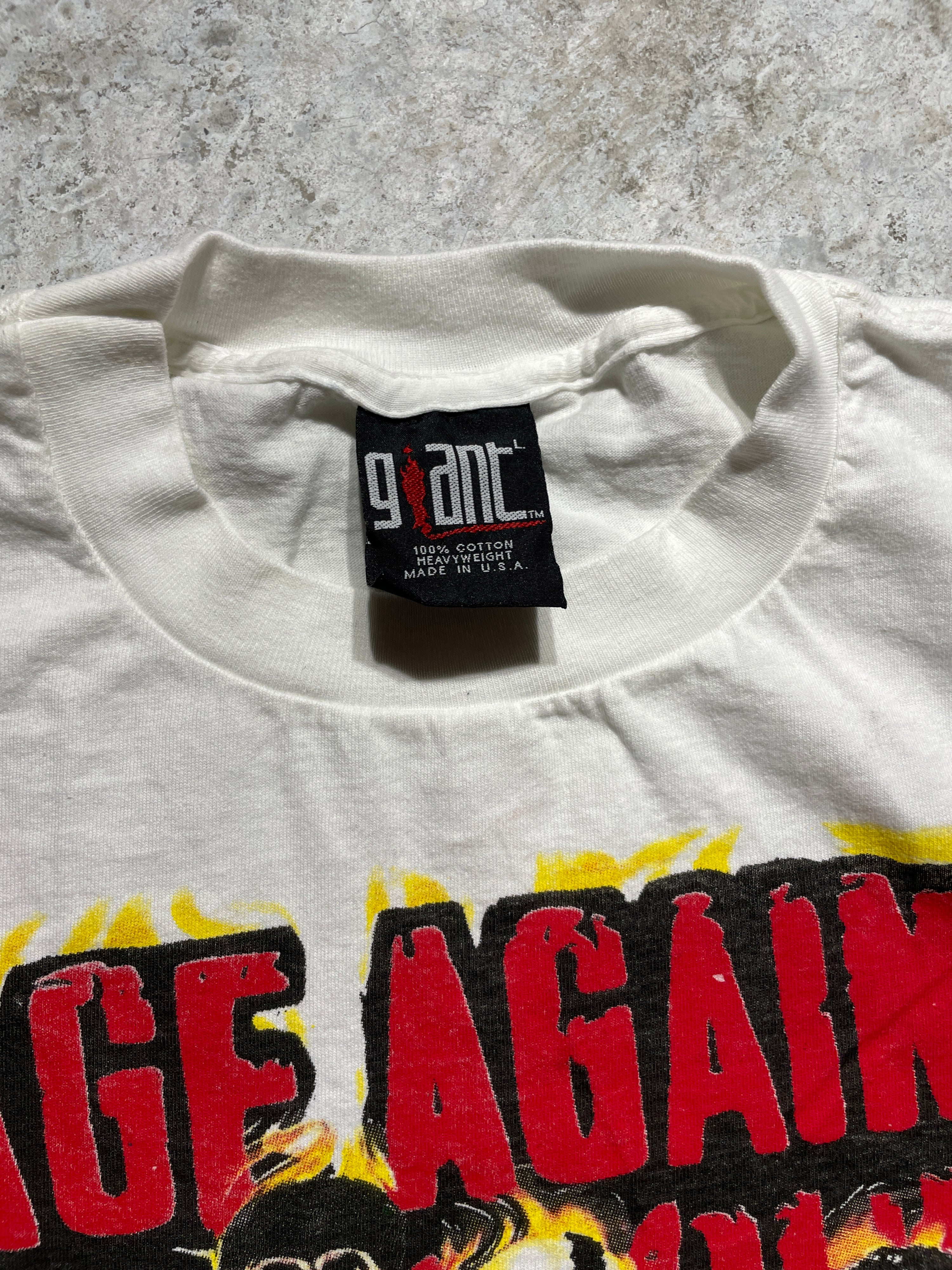 1997 Wutang Clan & Rage Against The Machine Tee (Large) - Tee - Vintage - Vintage64