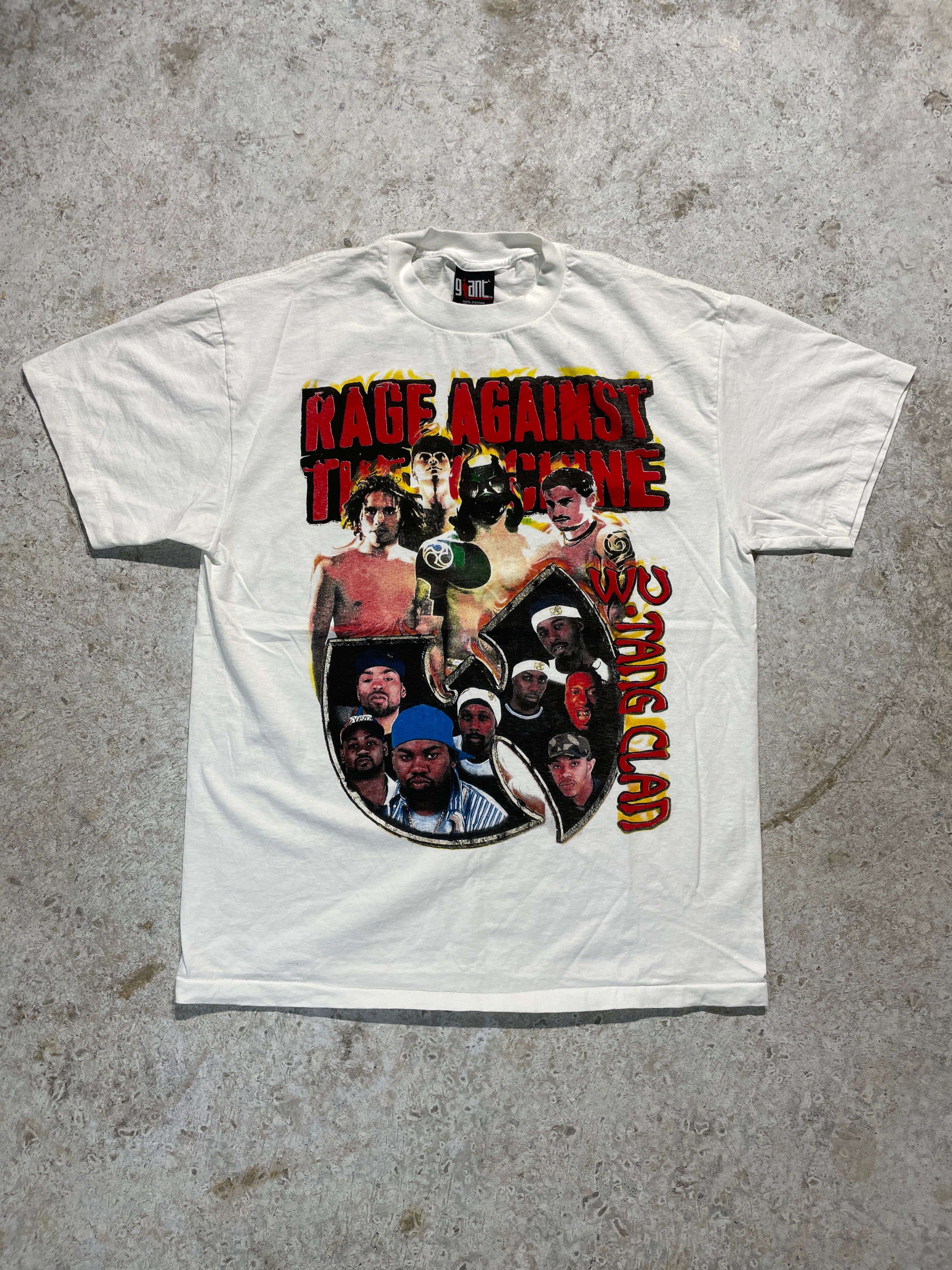 1997 Wutang Clan & Rage Against The Machine Tee (Large) - Tee - Vintage - Vintage64