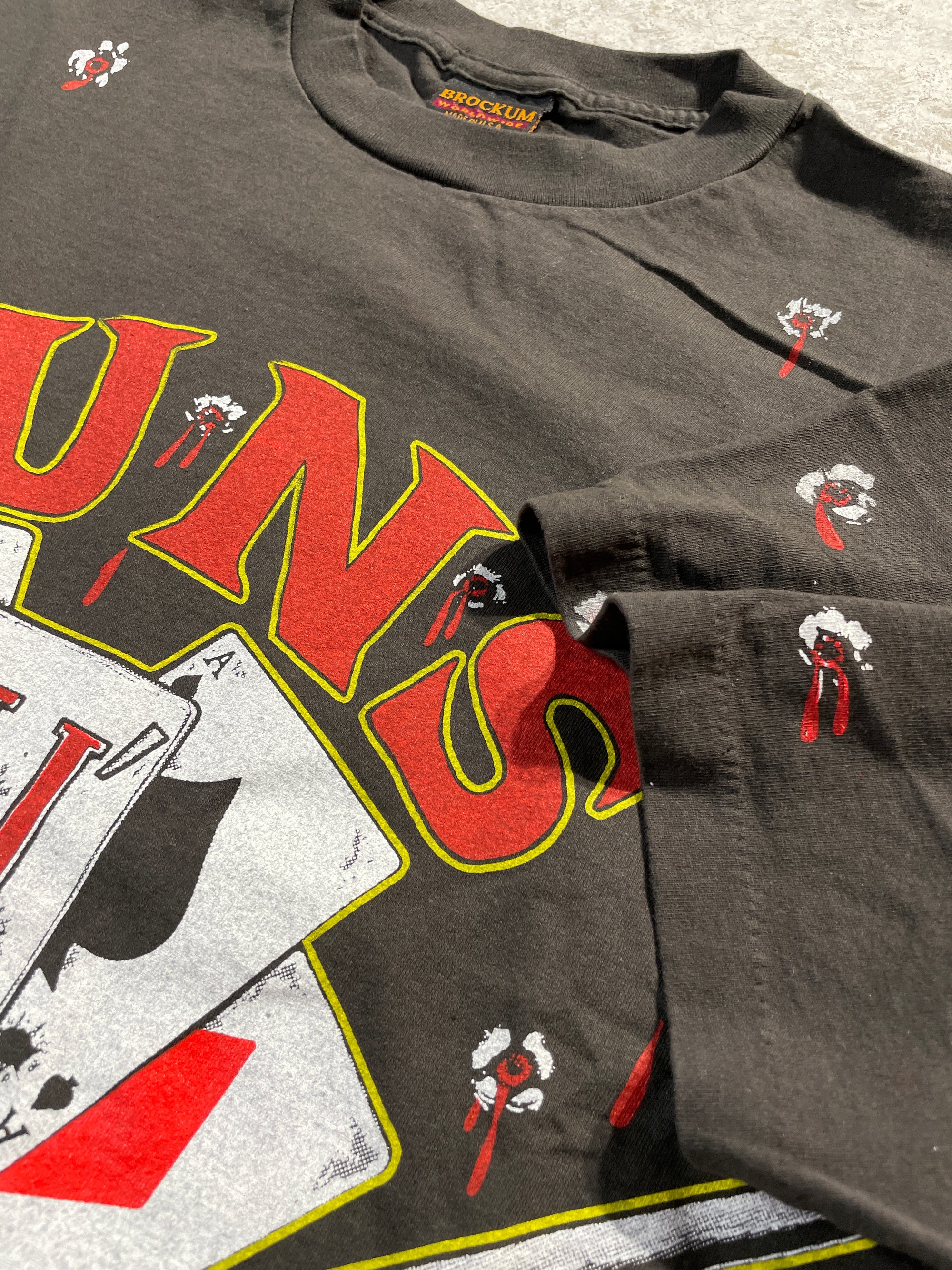 1991 Guns N’ Roses All Over Print Tee (X-Large) Tee - Vintage64.com - []