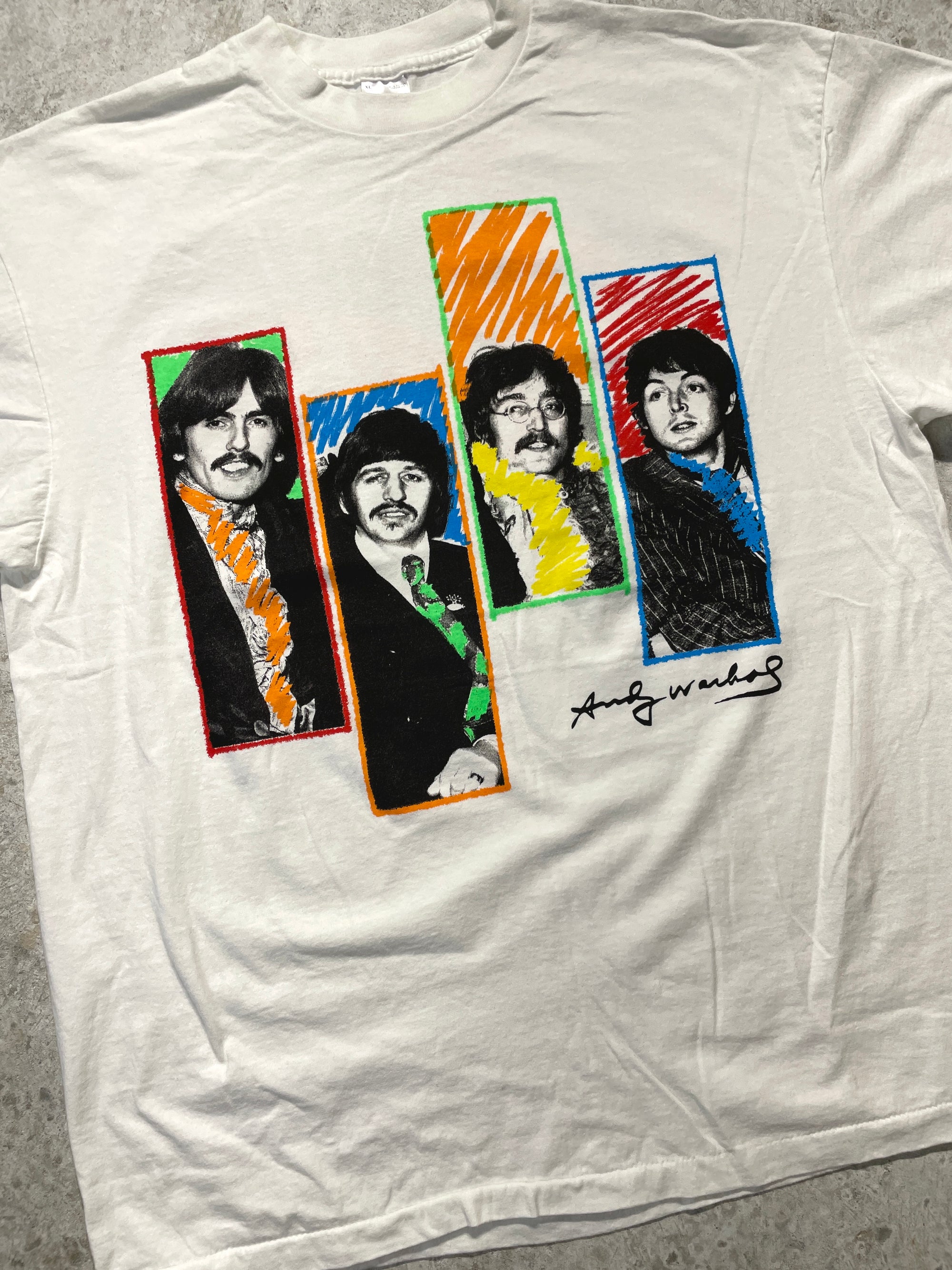 The Beatles by Andy Warhol Tee (X-Large) Tee - Vintage64.com - []