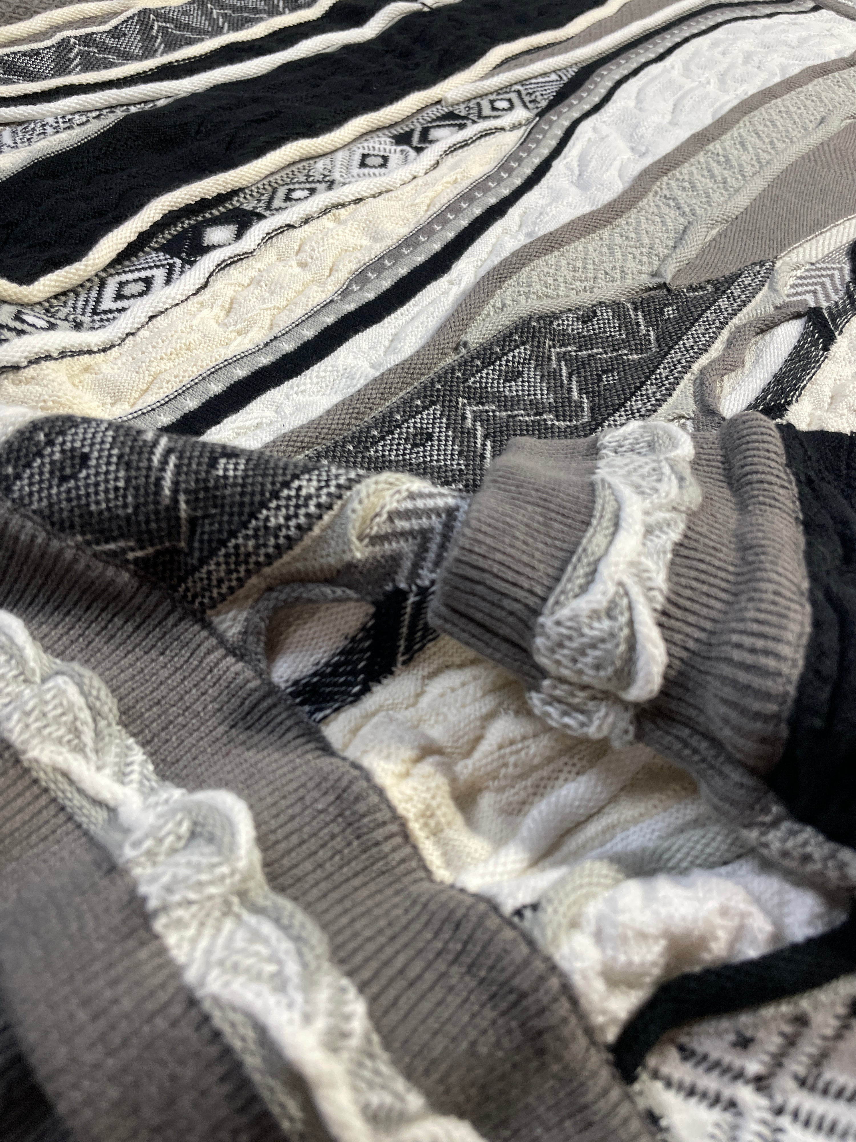 Black and White Coogi Style Sweater (Large-XL)