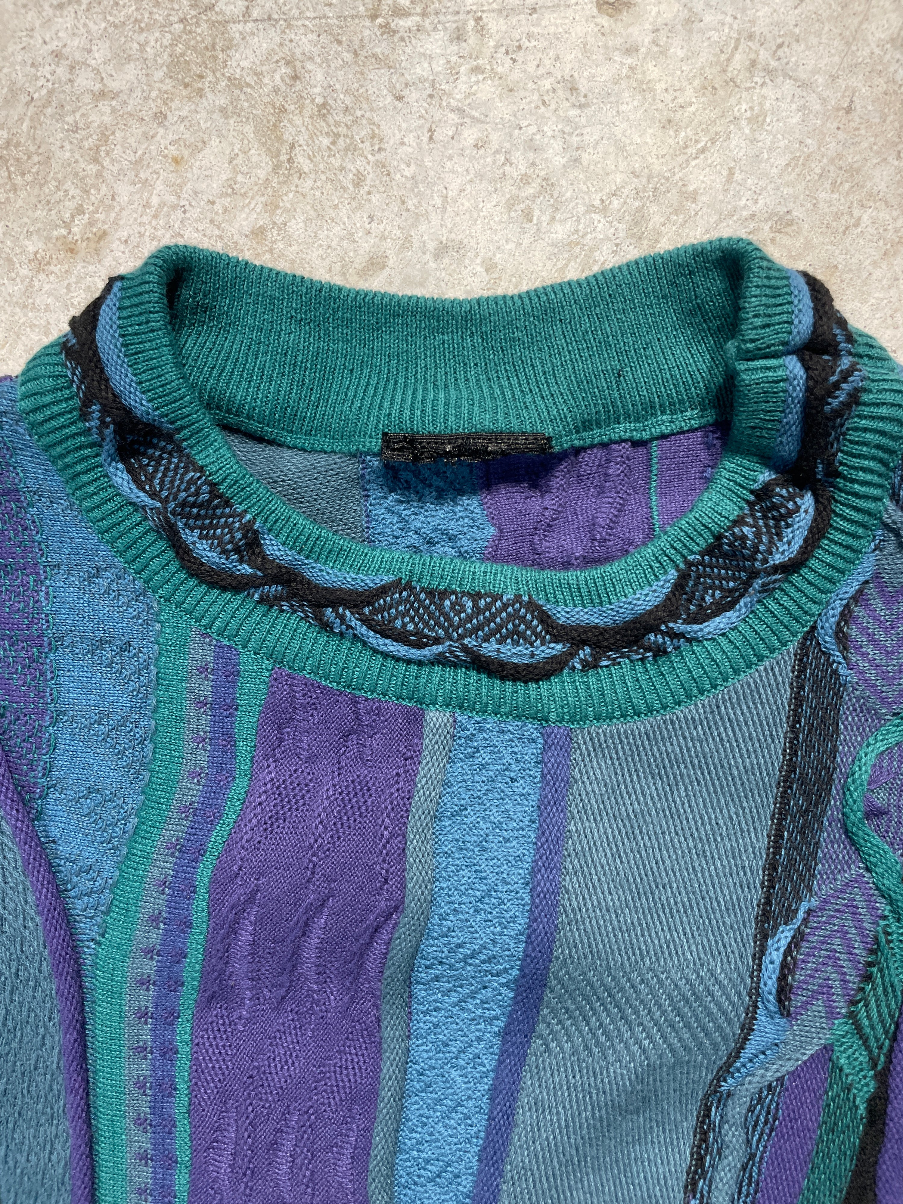 Vintage Coogi 3D Knit Style Sweater (Large-XLarge)