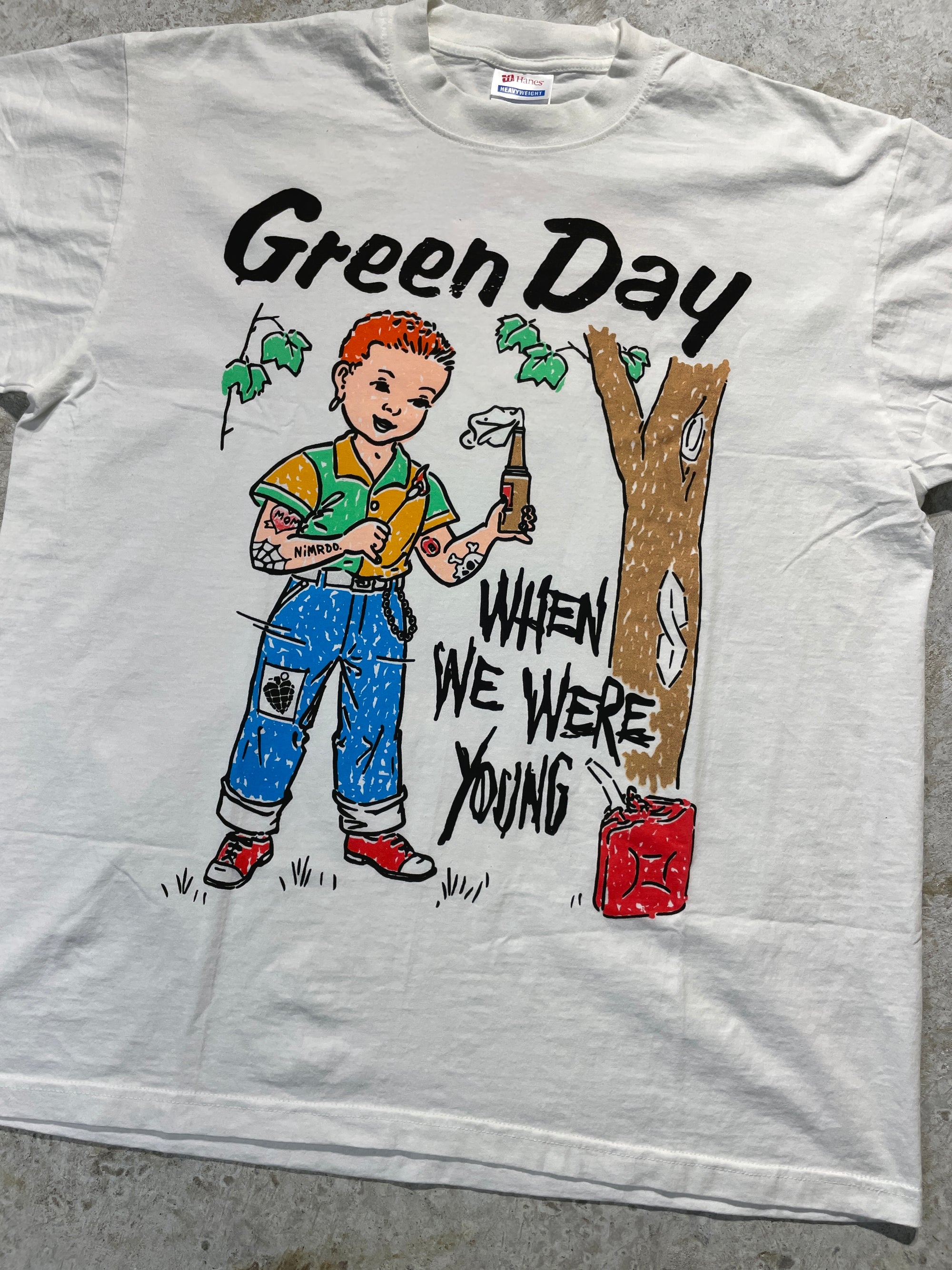 90s Green Day Band Tee (X-Large)