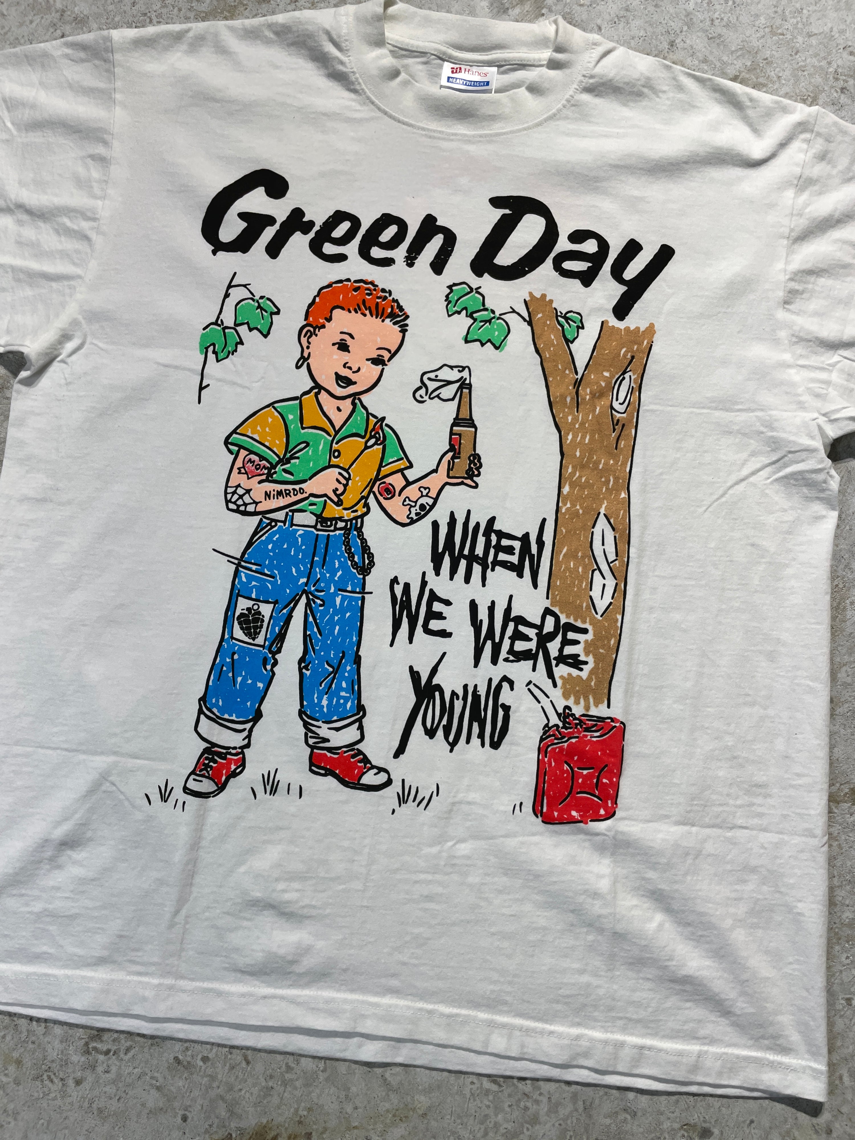 90s Green Day Band Tee (X-Large)