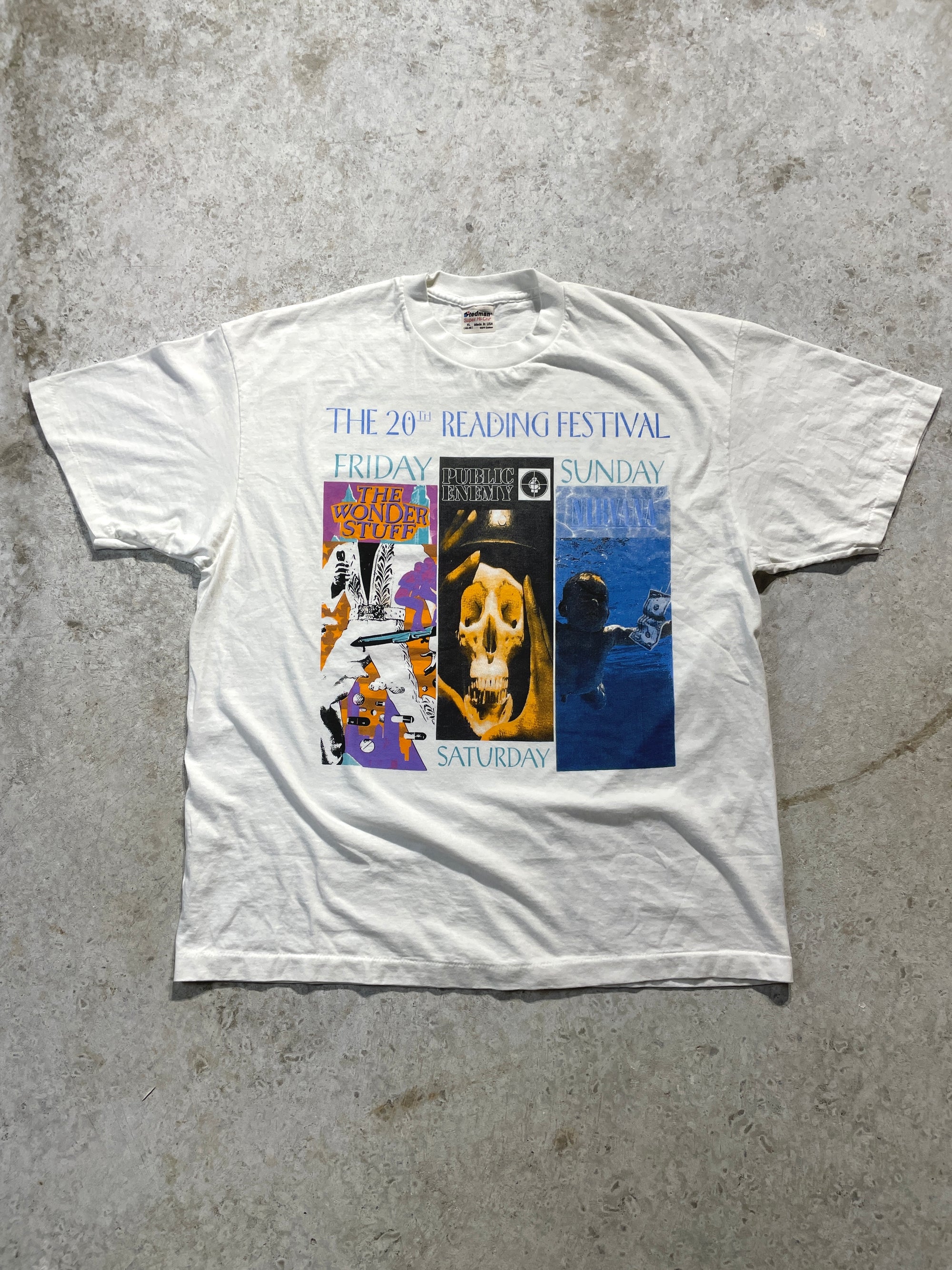 1992 Reading Festival with Famous Bands Tee (X-Large)