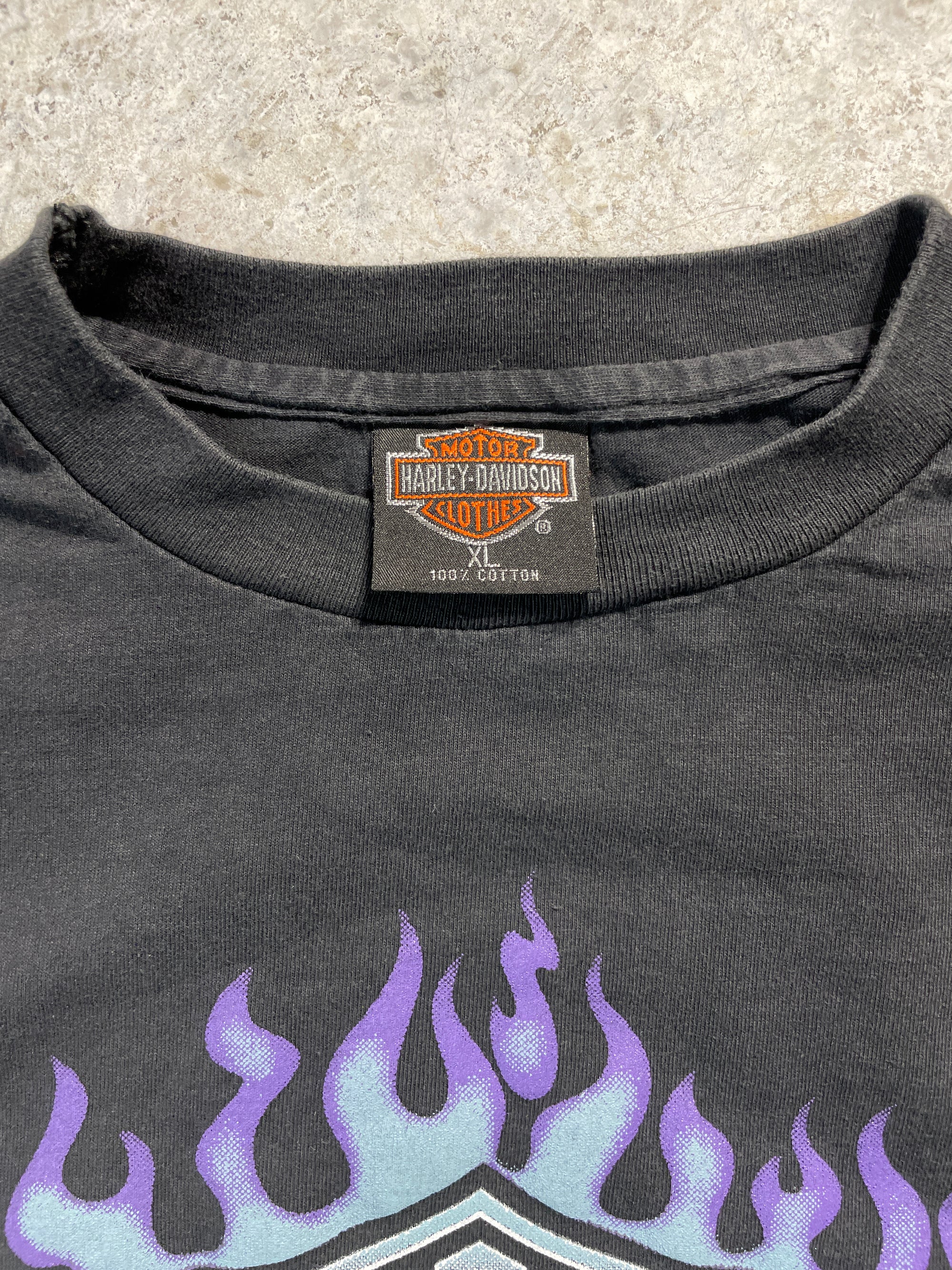 1992 Harley Davidson Daytona Beach Long Sleeve (X-Large) Tee - Vintage64.com - []