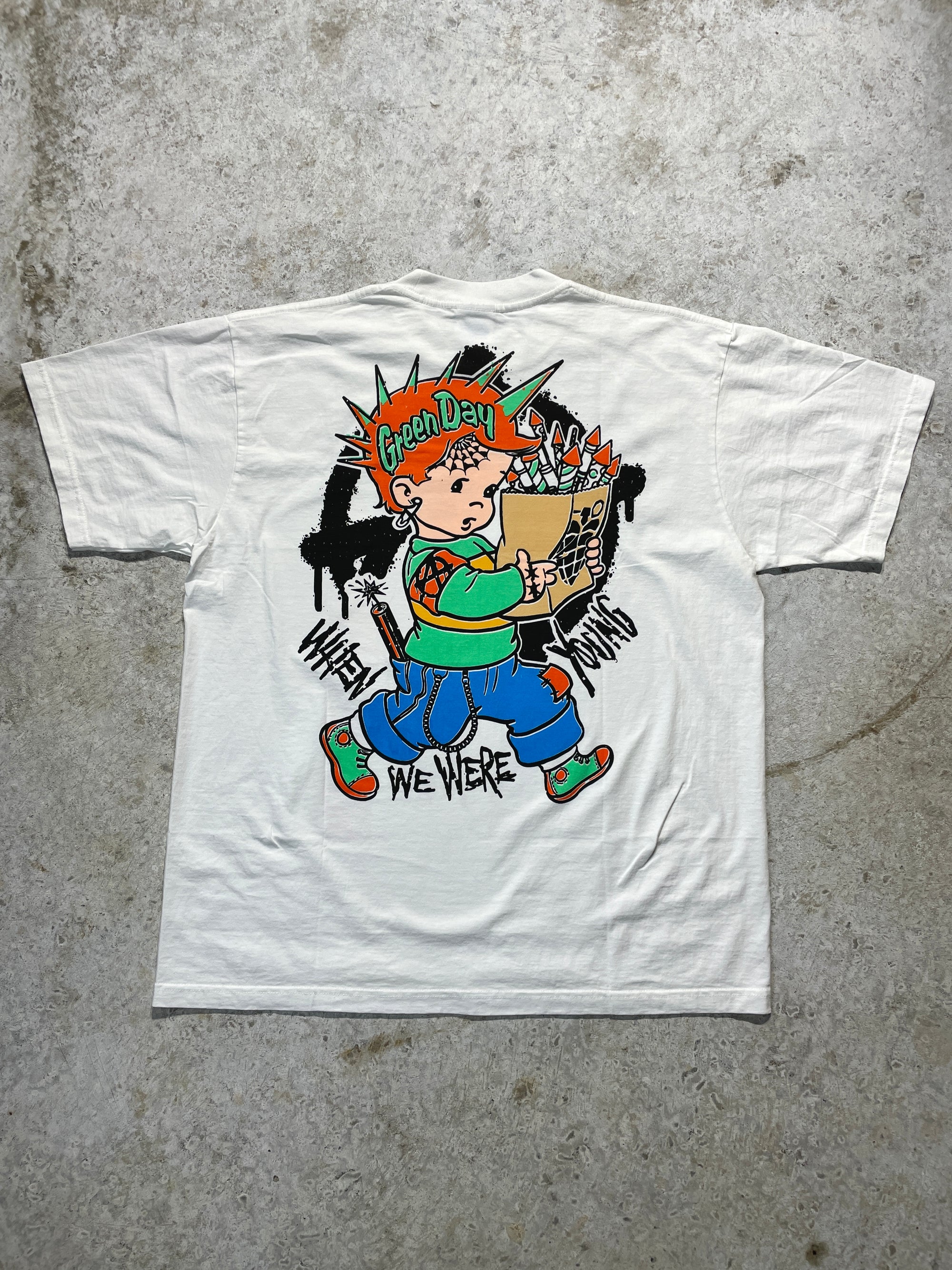 90s Green Day Band Tee (X-Large)