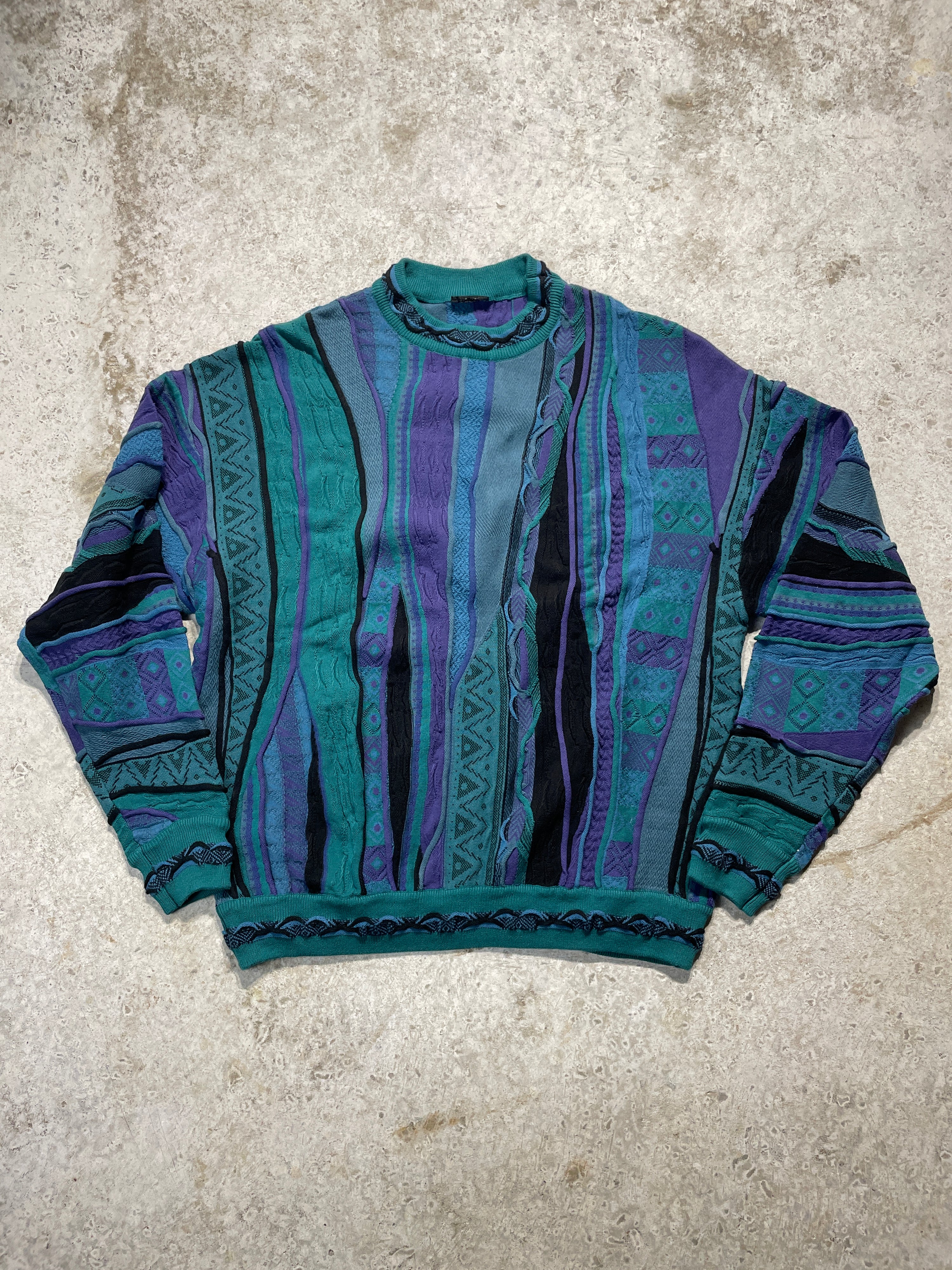 Vintage Coogi 3D Knit Style Sweater (Large-XLarge)