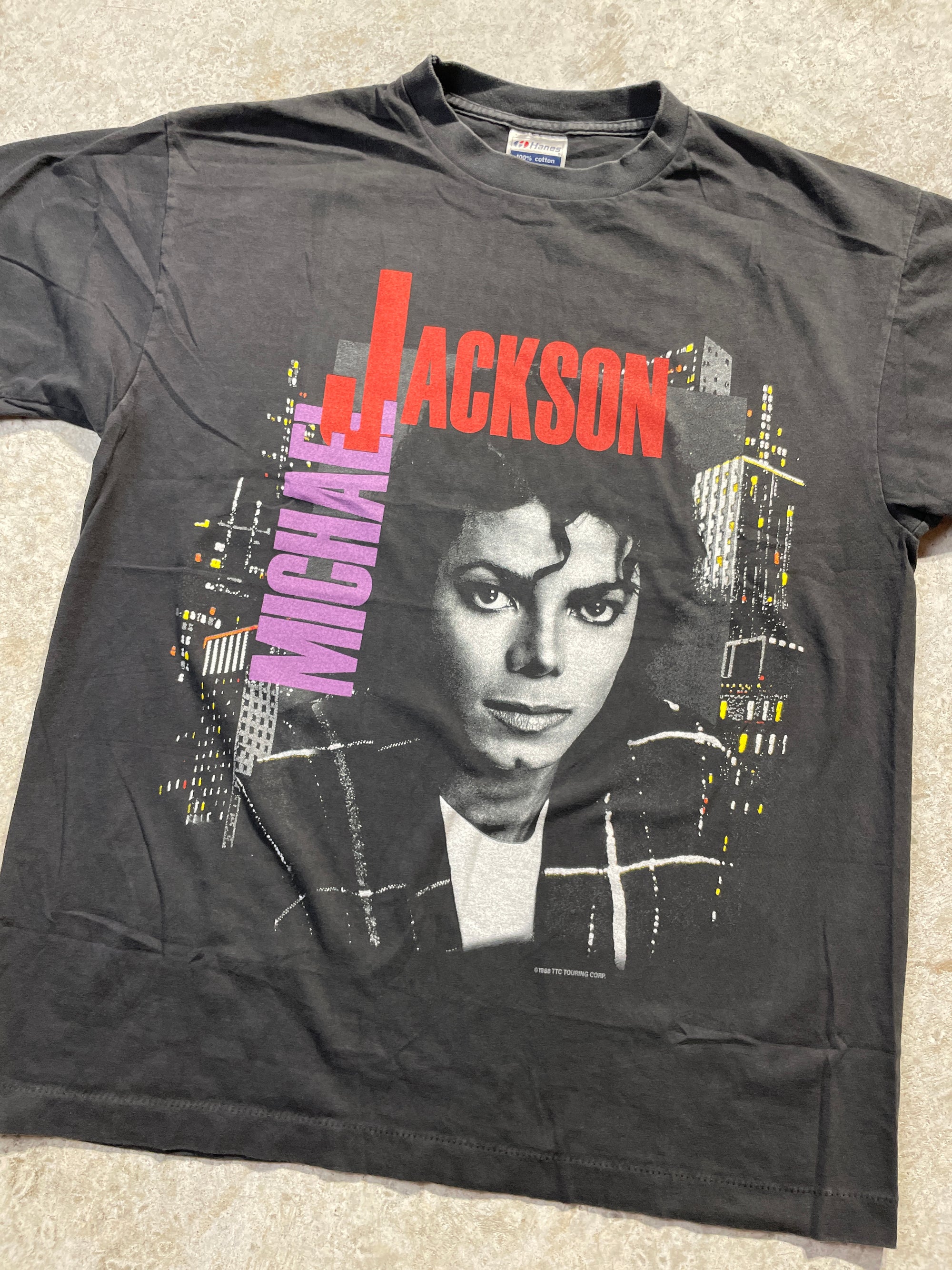 1988 Michael Jackson BAD Tour Tee (Large)