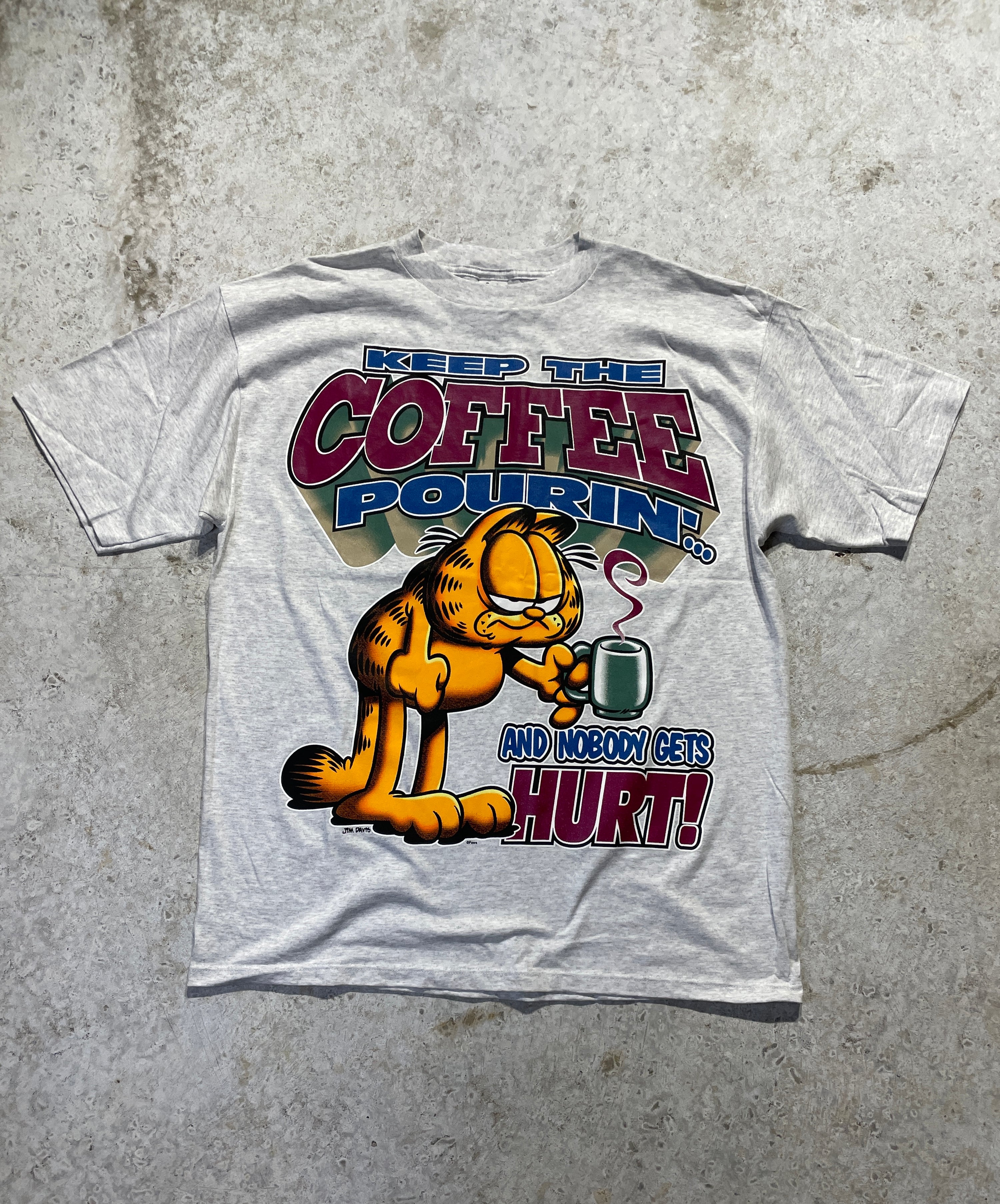 90s Garfield Keep the Coffee Pourin’ Tee (X-Large)