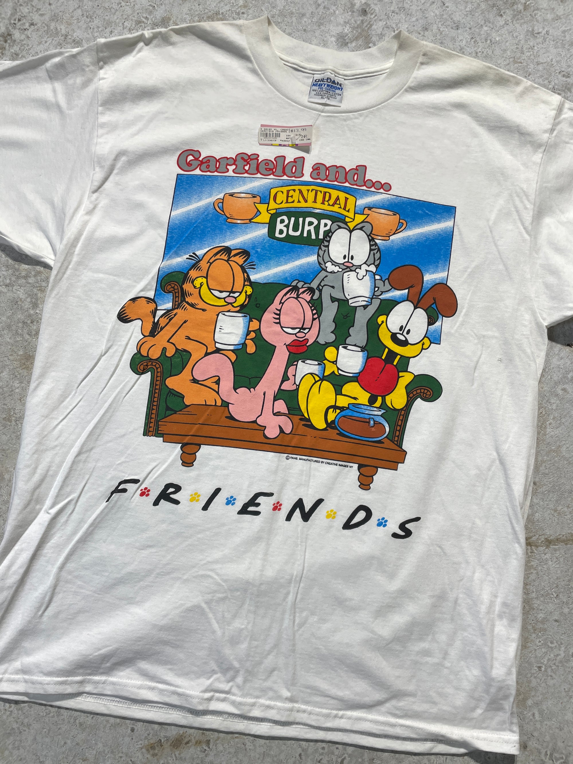 90s Garfield and Friends Tee (X-Large) - Tee - Vintage - Vintage64