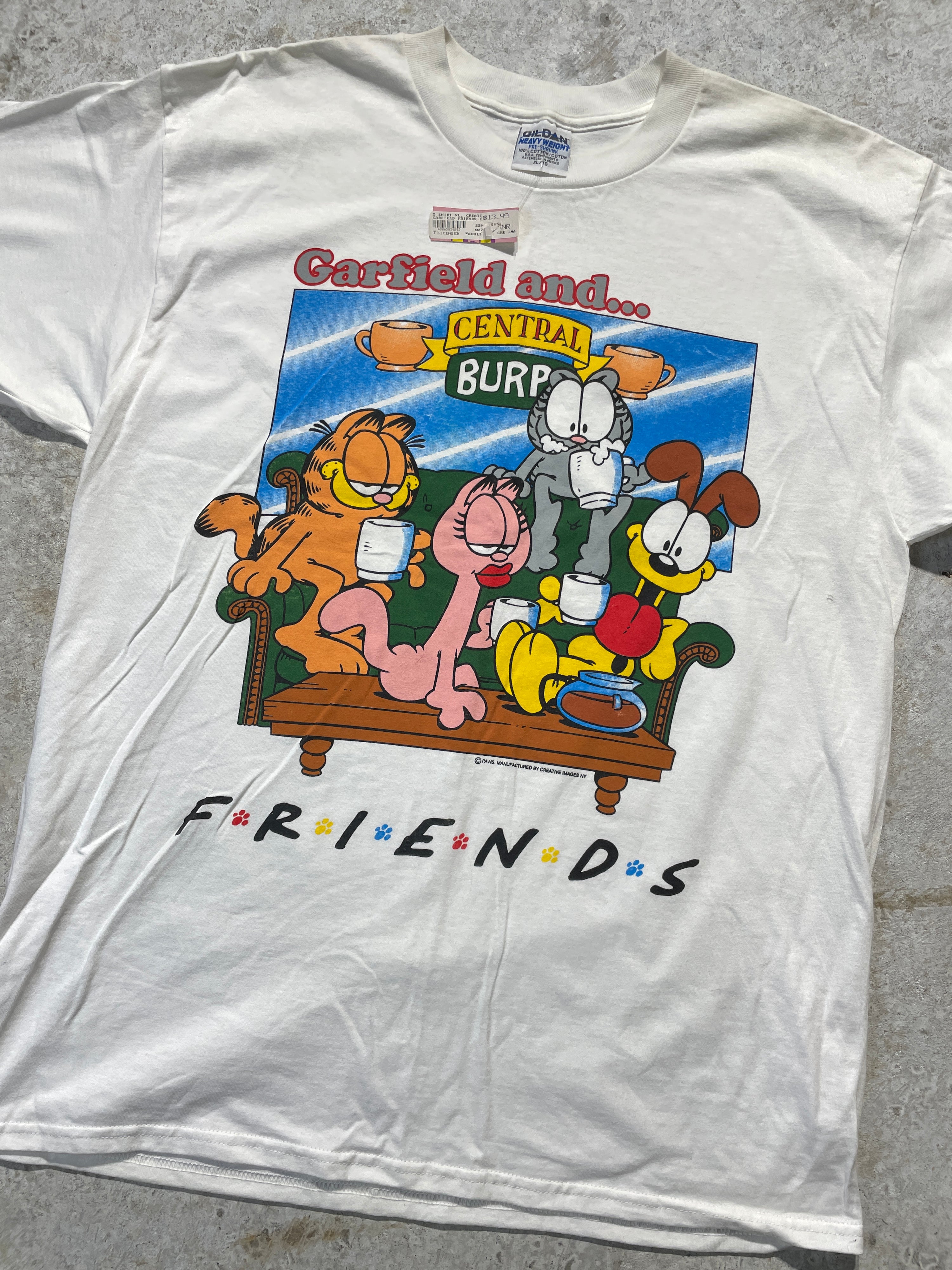 90s Garfield and Friends Tee (X-Large) - Tee - Vintage - Vintage64