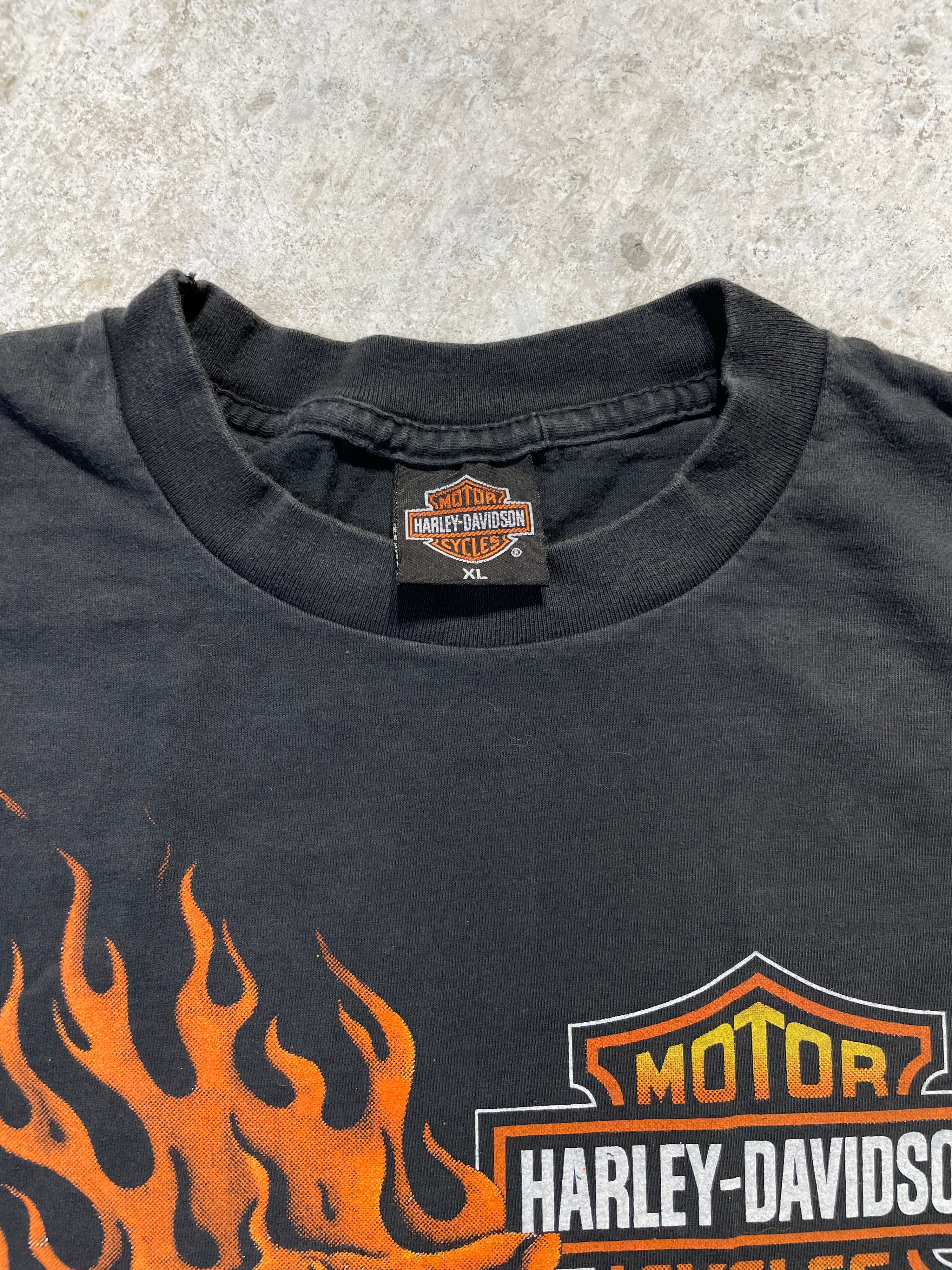 90s Harley Davidson Untamed Tiger Long Sleeve (X-Large) - Tee - Vintage - Vintage64