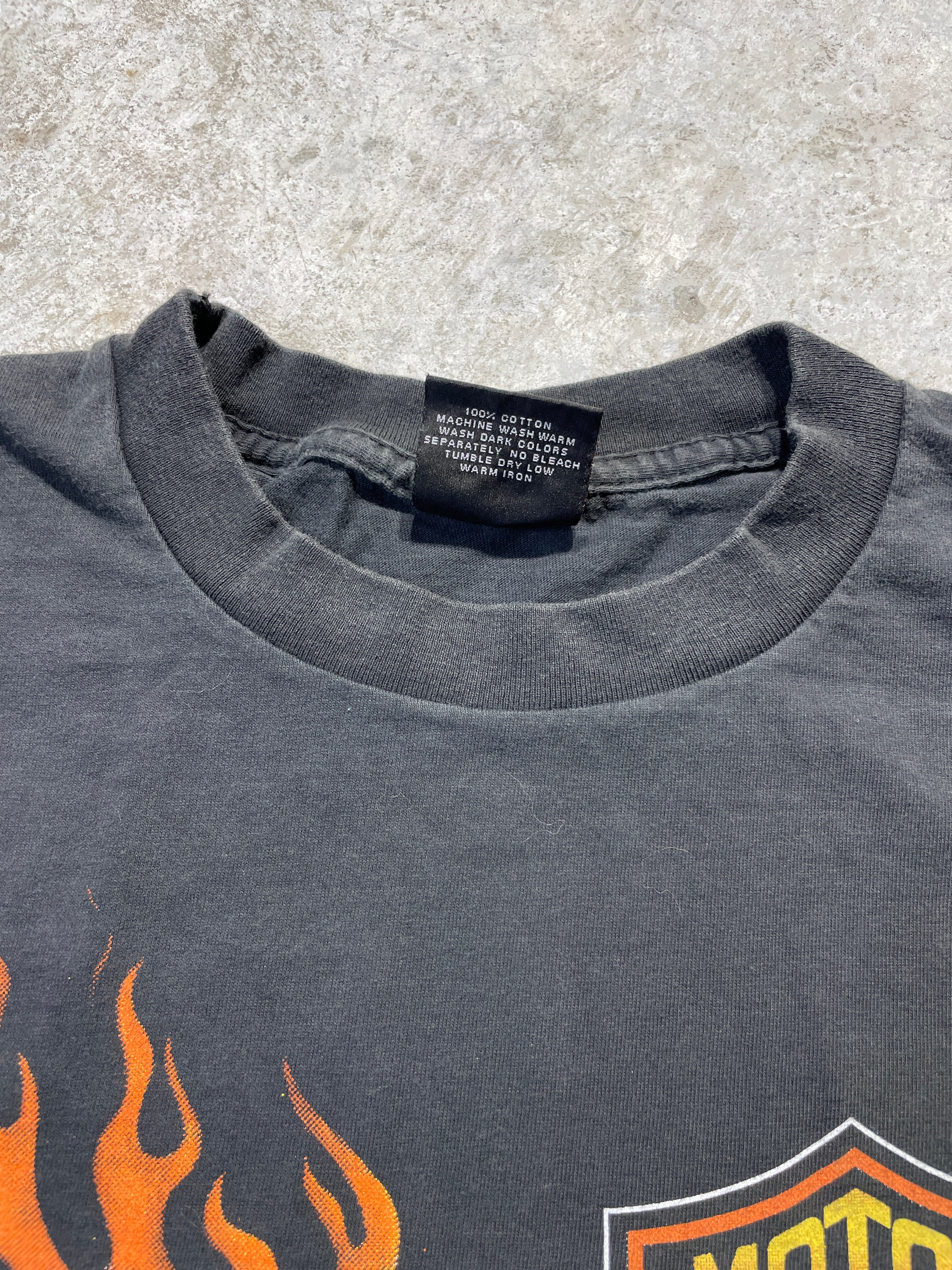 90s Harley Davidson Untamed Tiger Long Sleeve (X-Large) - Tee - Vintage - Vintage64