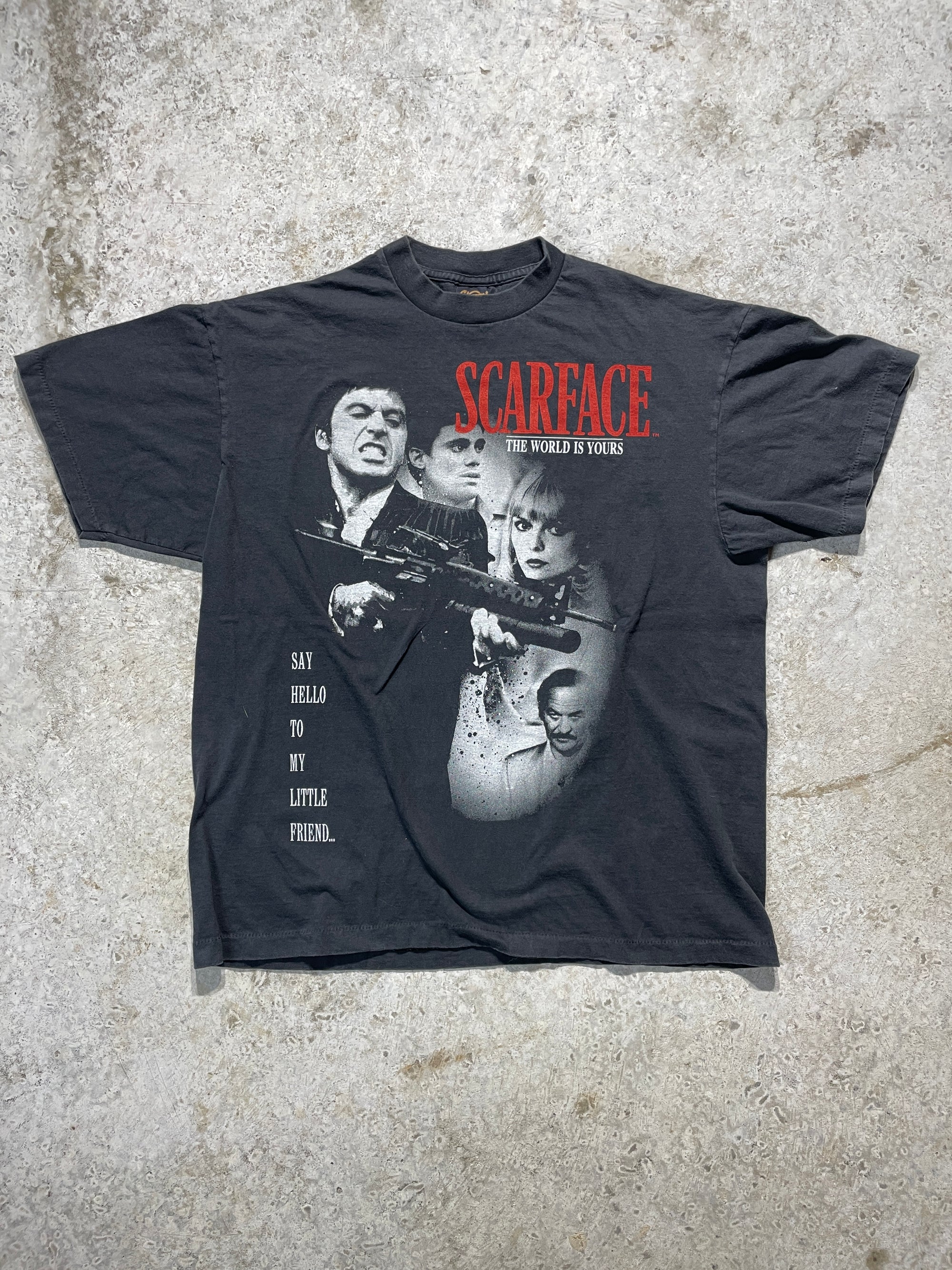 90s Scarface Movie Promo Tee (X-Large) - Tee - Vintage - Vintage64