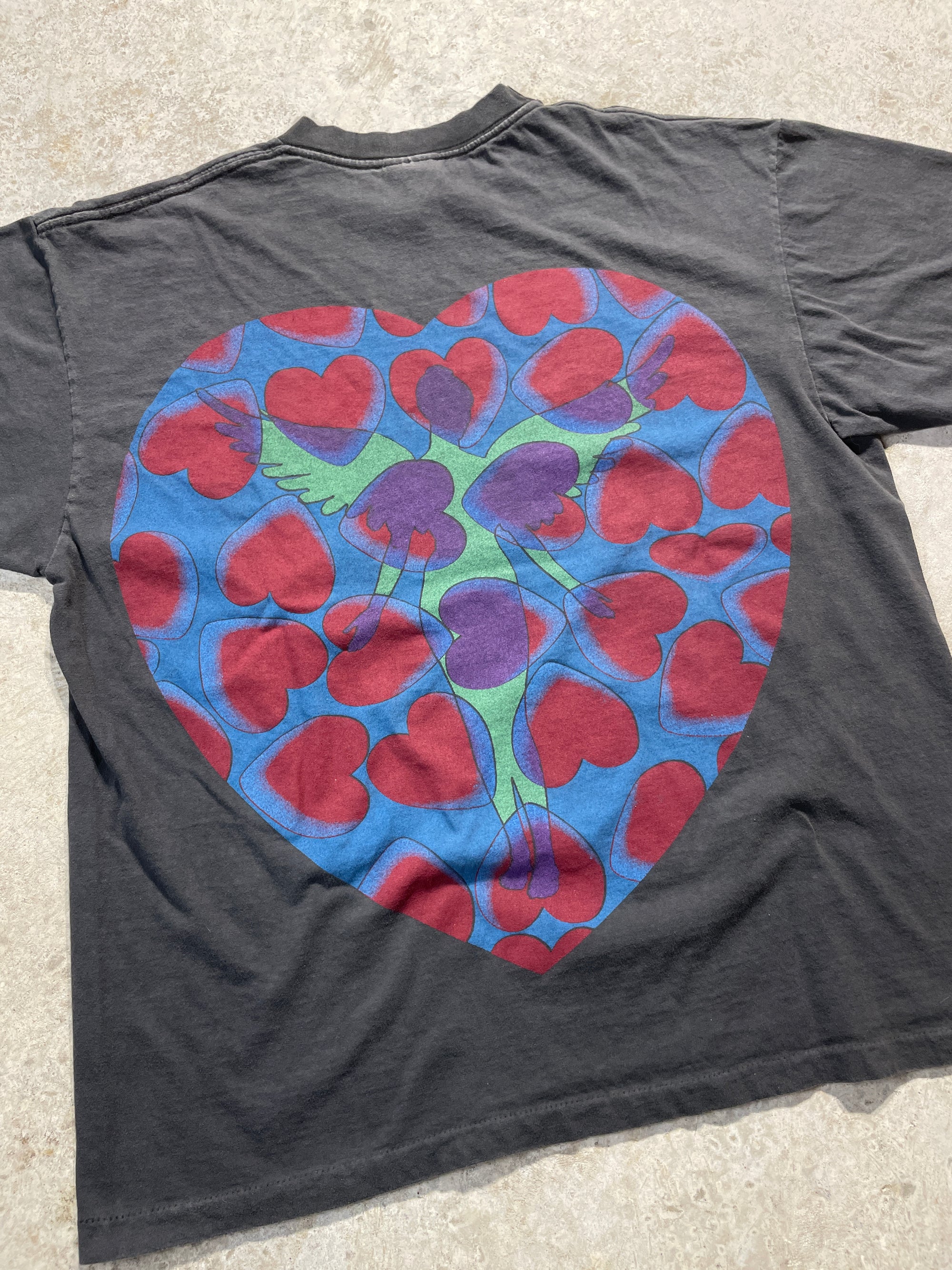90s Nirvana Heart Shape Box Tee (X-Large)