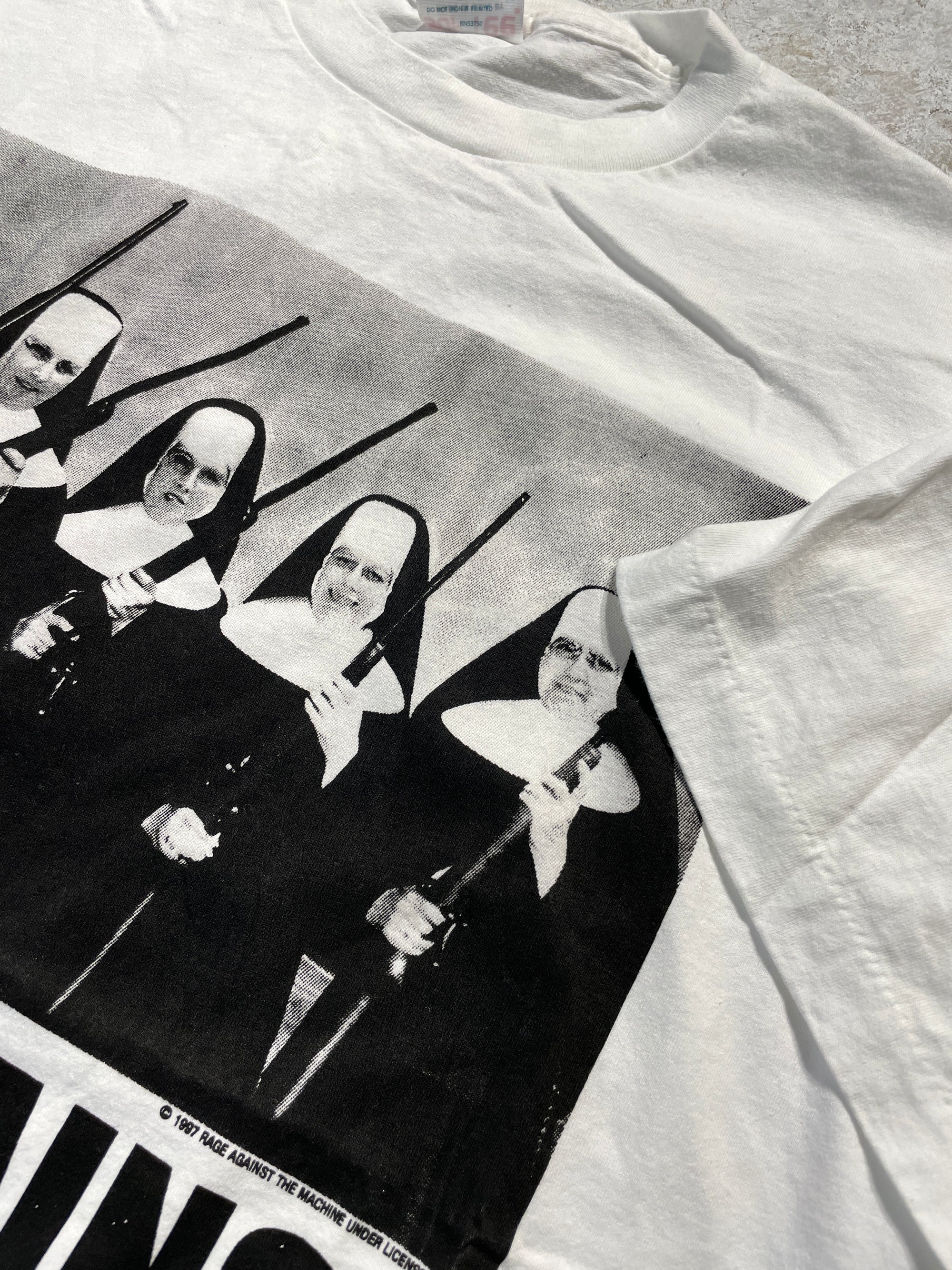 1997 Rage Against The Machine Band Tee (X-Large) Tee - Vintage64.com - []