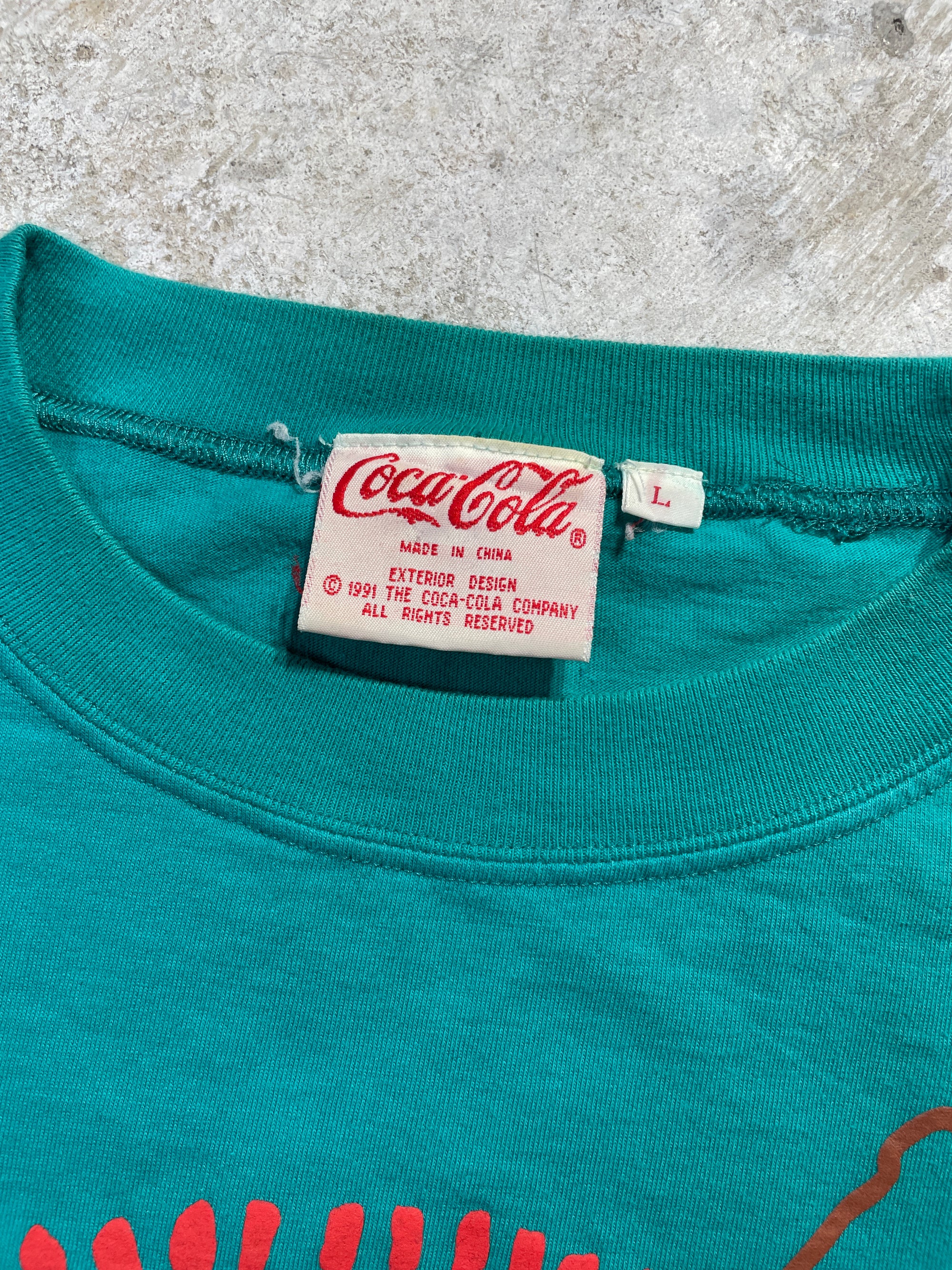 1991 Coca-Cola Friendship Tee (Large) Tee - Vintage64.com - []