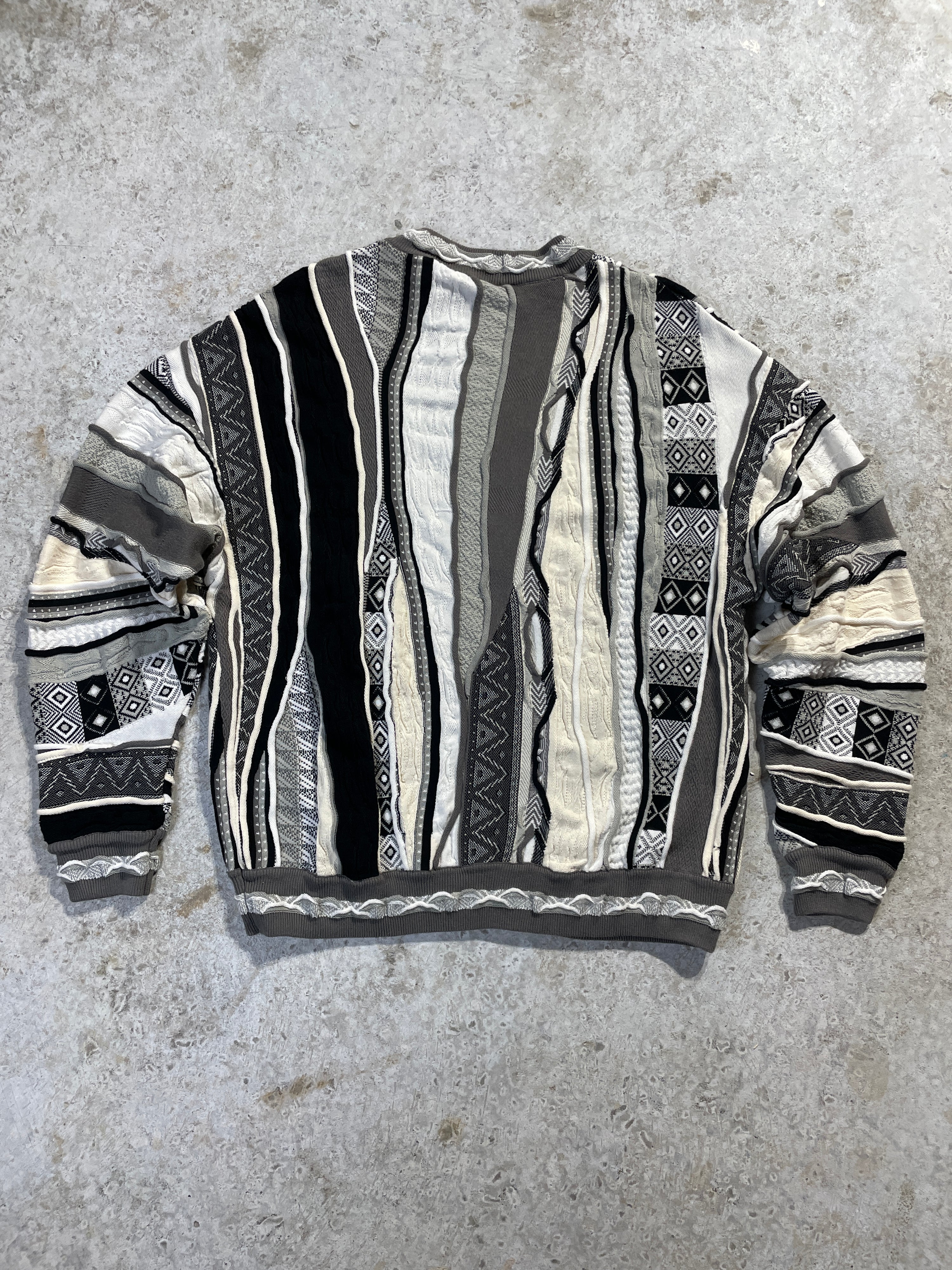 Black and White Coogi Style Sweater (Large-XL)