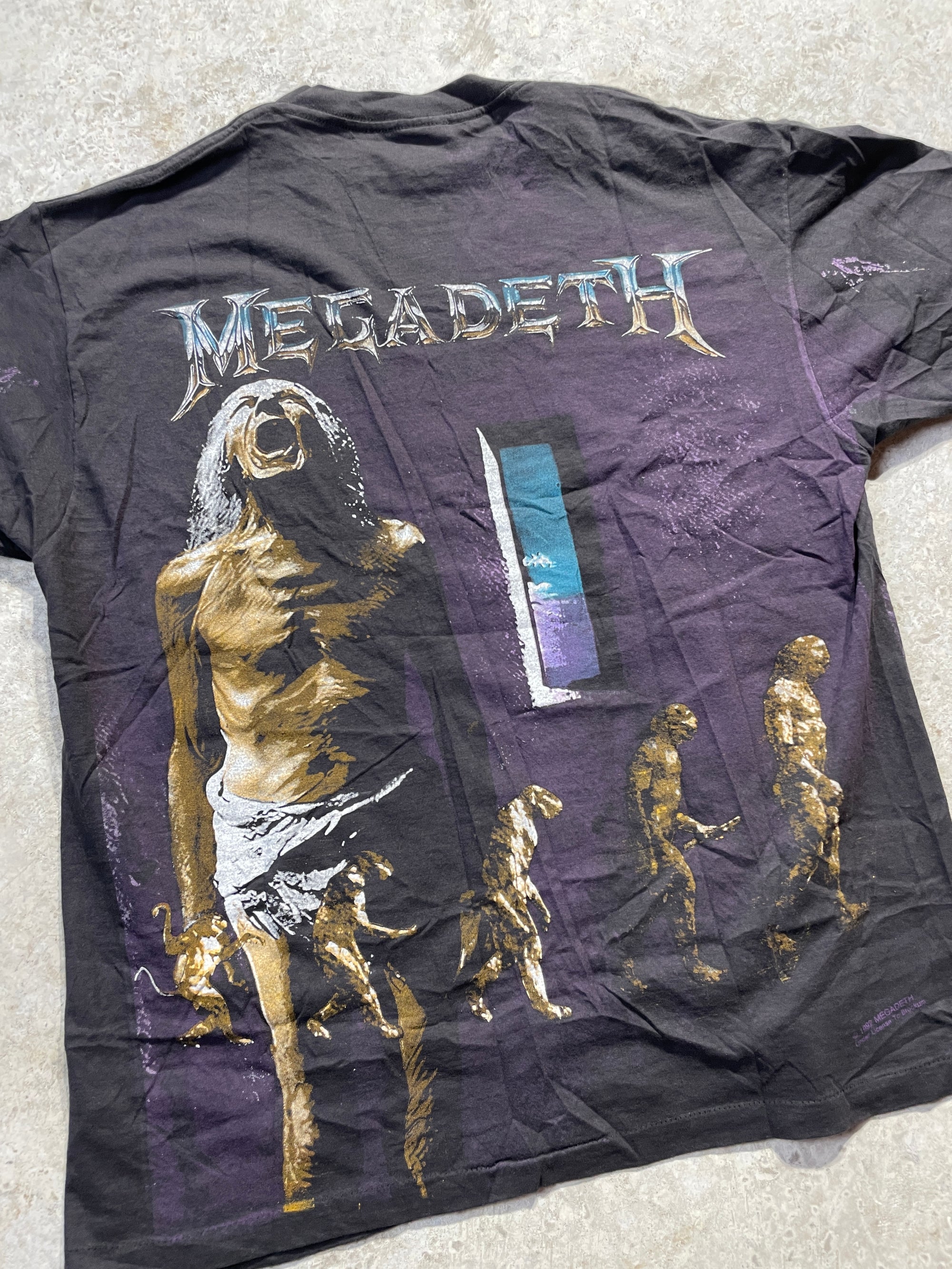 1992 Megadeth All Over Print Tee (X-Large)
