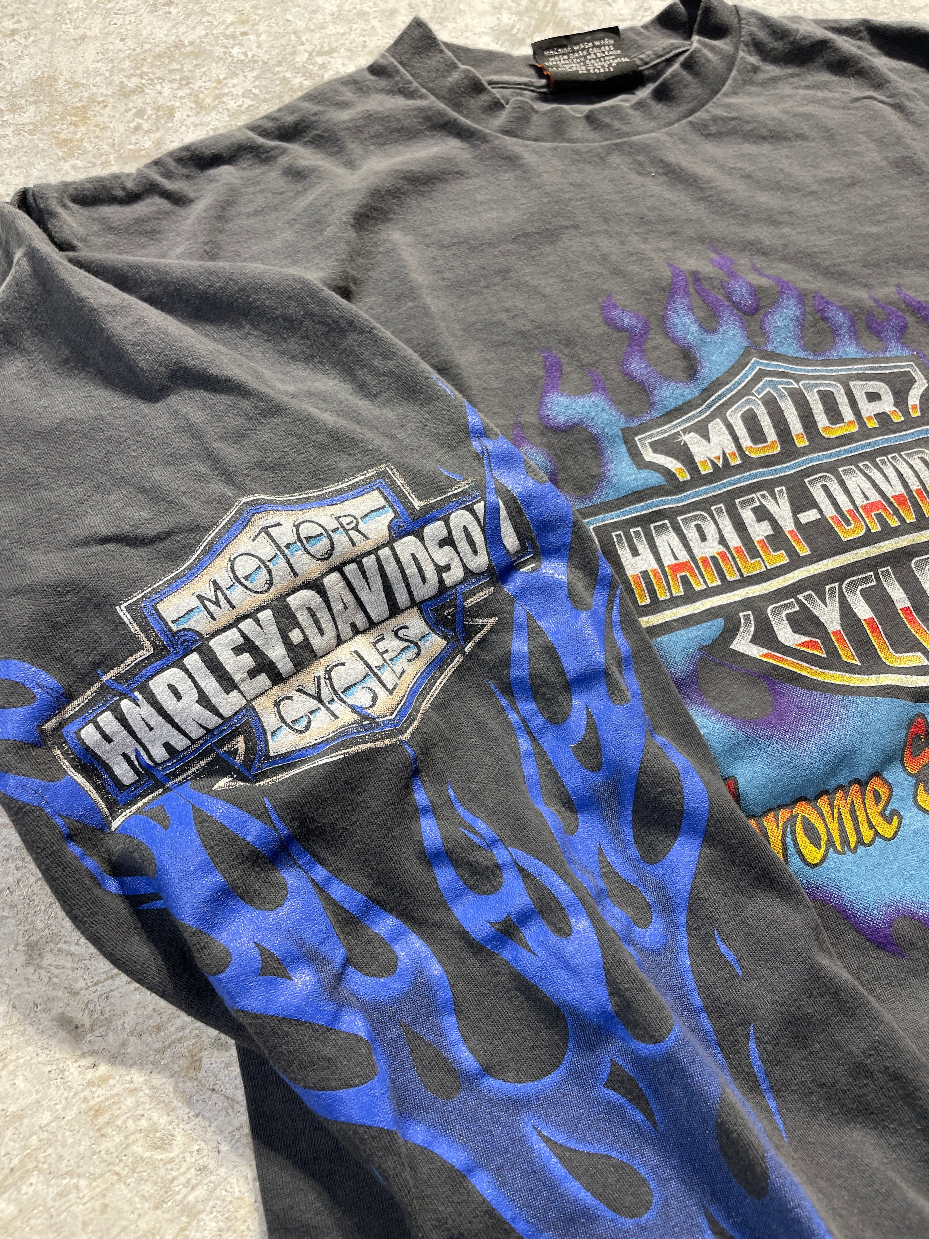2005 Blue Harley Davidson Yuma Arizona Long Sleeve (X-Large)