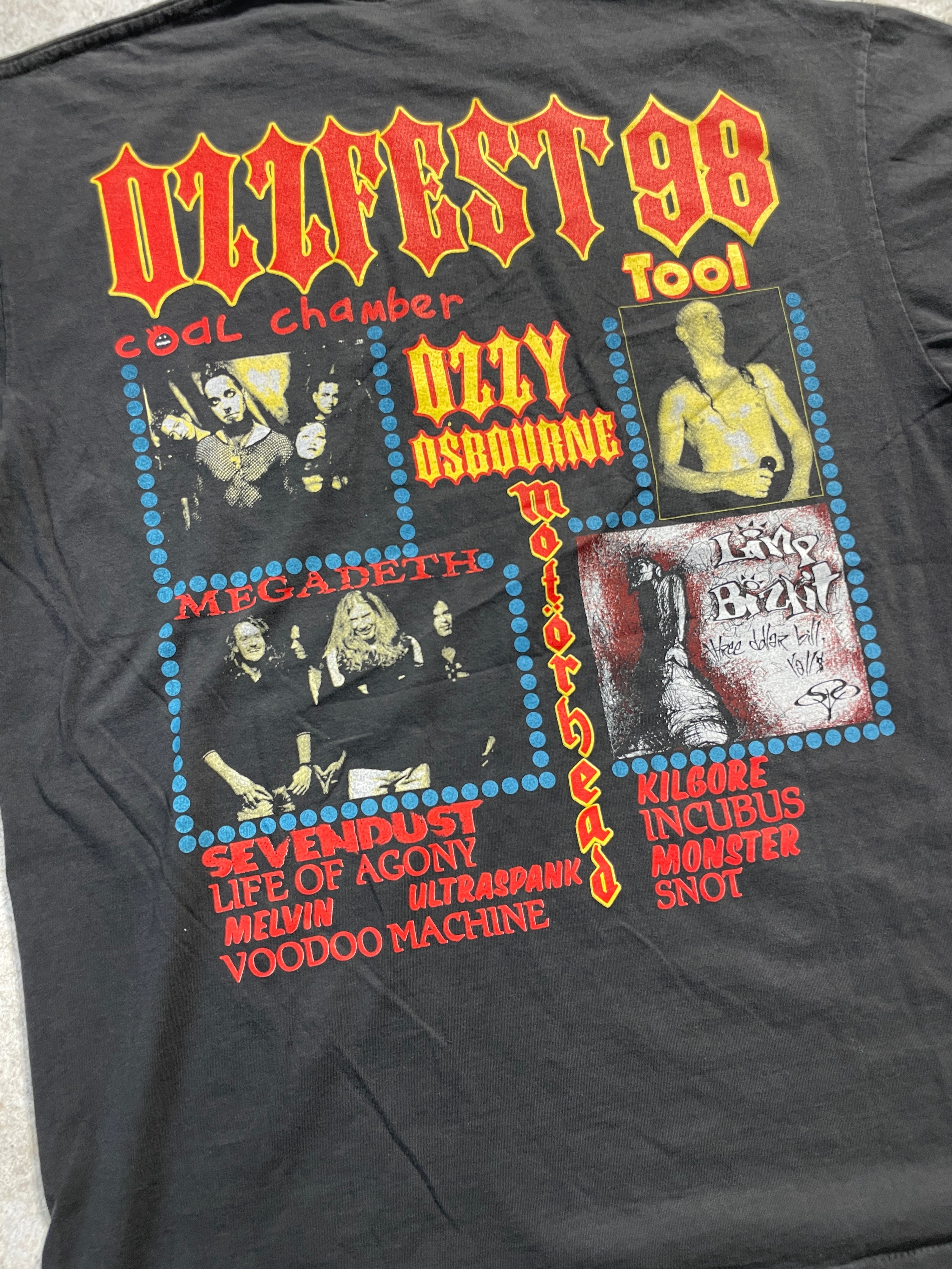 1998 Ozzy Osbourne Ozzfest & Other Bands Tee (X-Large)