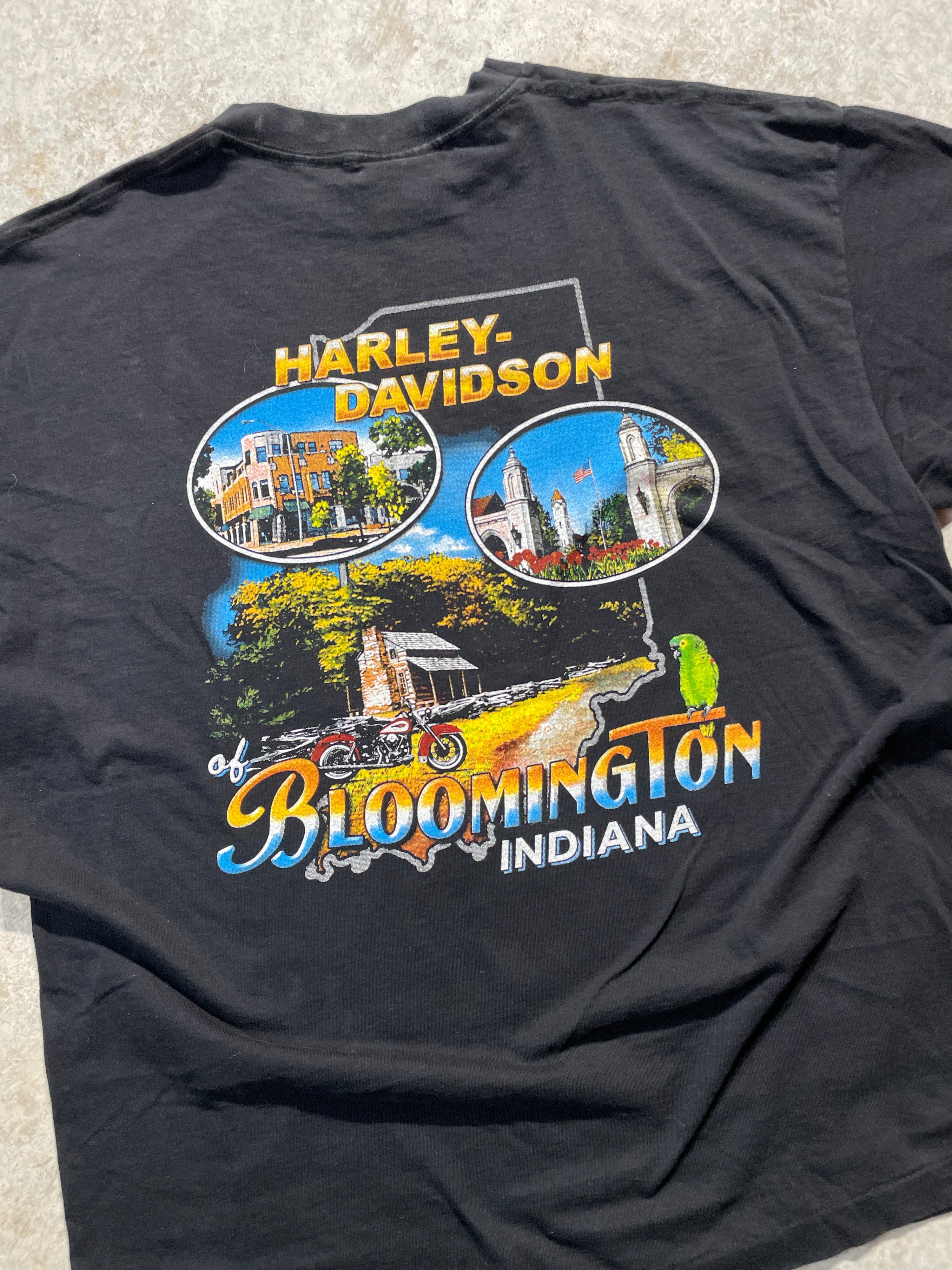 2001 Harley Davidson Bloomington Indiana Tee (X-Large)