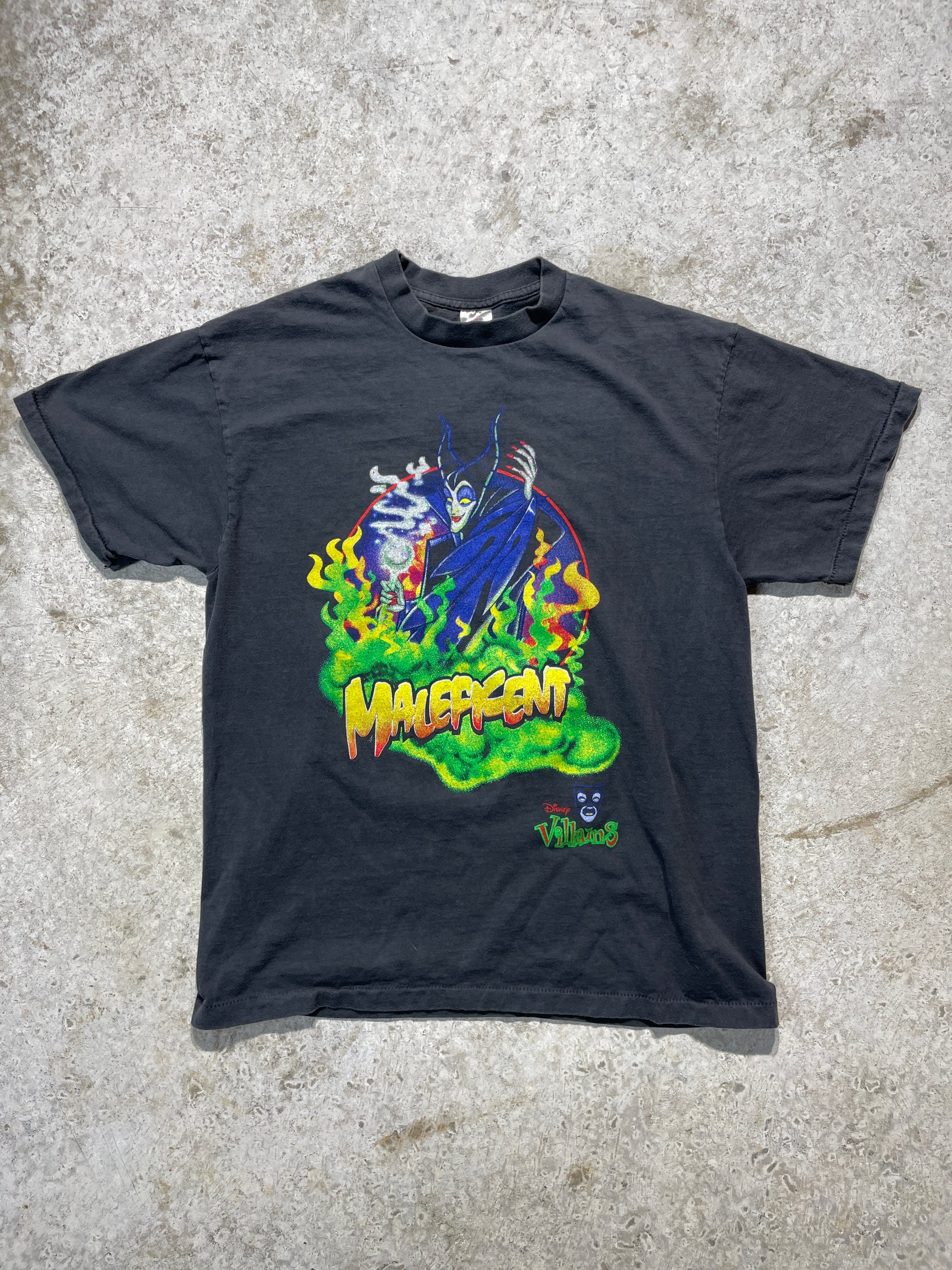 90s Disney Movie Maleficent Villains Tee (Large)