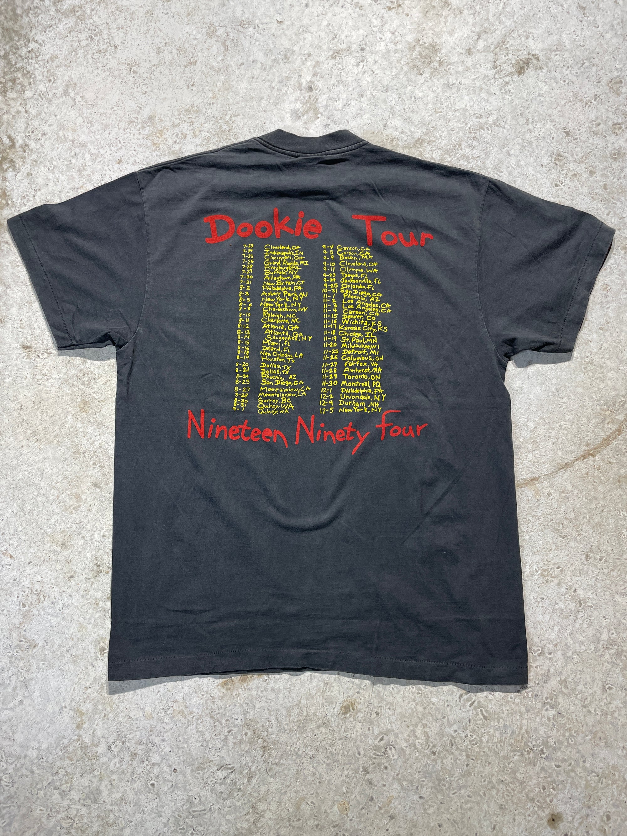 1994 Green Day Dookie Tour Tee (X-Large)