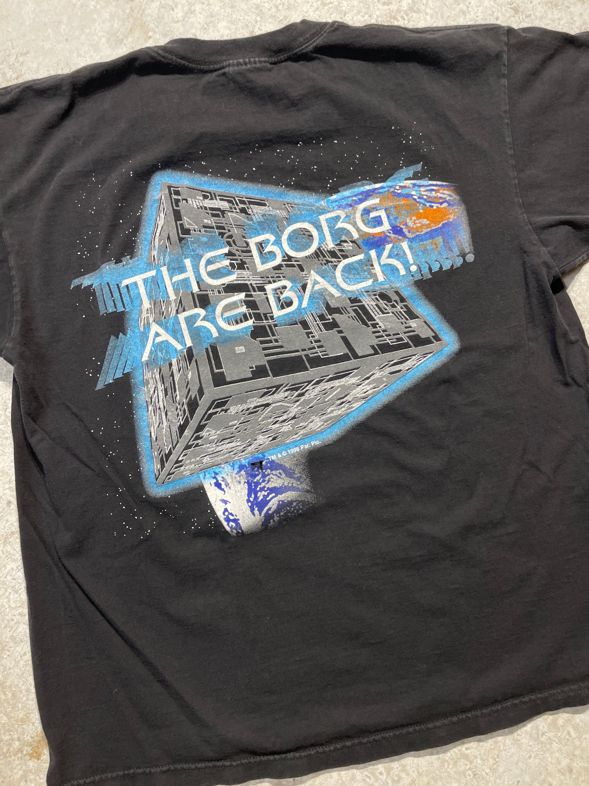 1996 Startrek First Contact Tee (X-Large) Tee - Vintage64.com - []