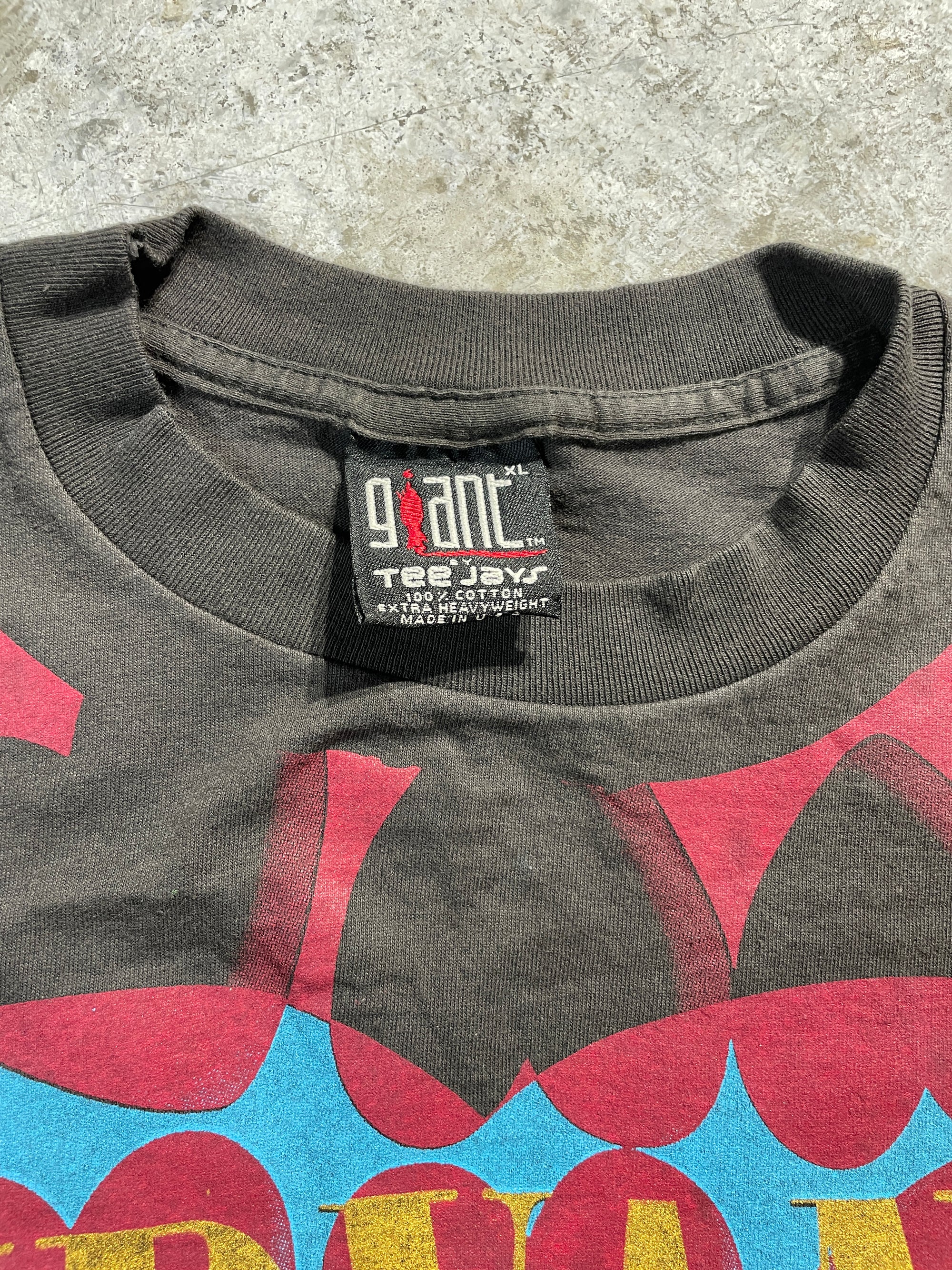 1993 Nirvana All Over Print Hearts Tee (X-Large) Tee - Vintage64.com - []