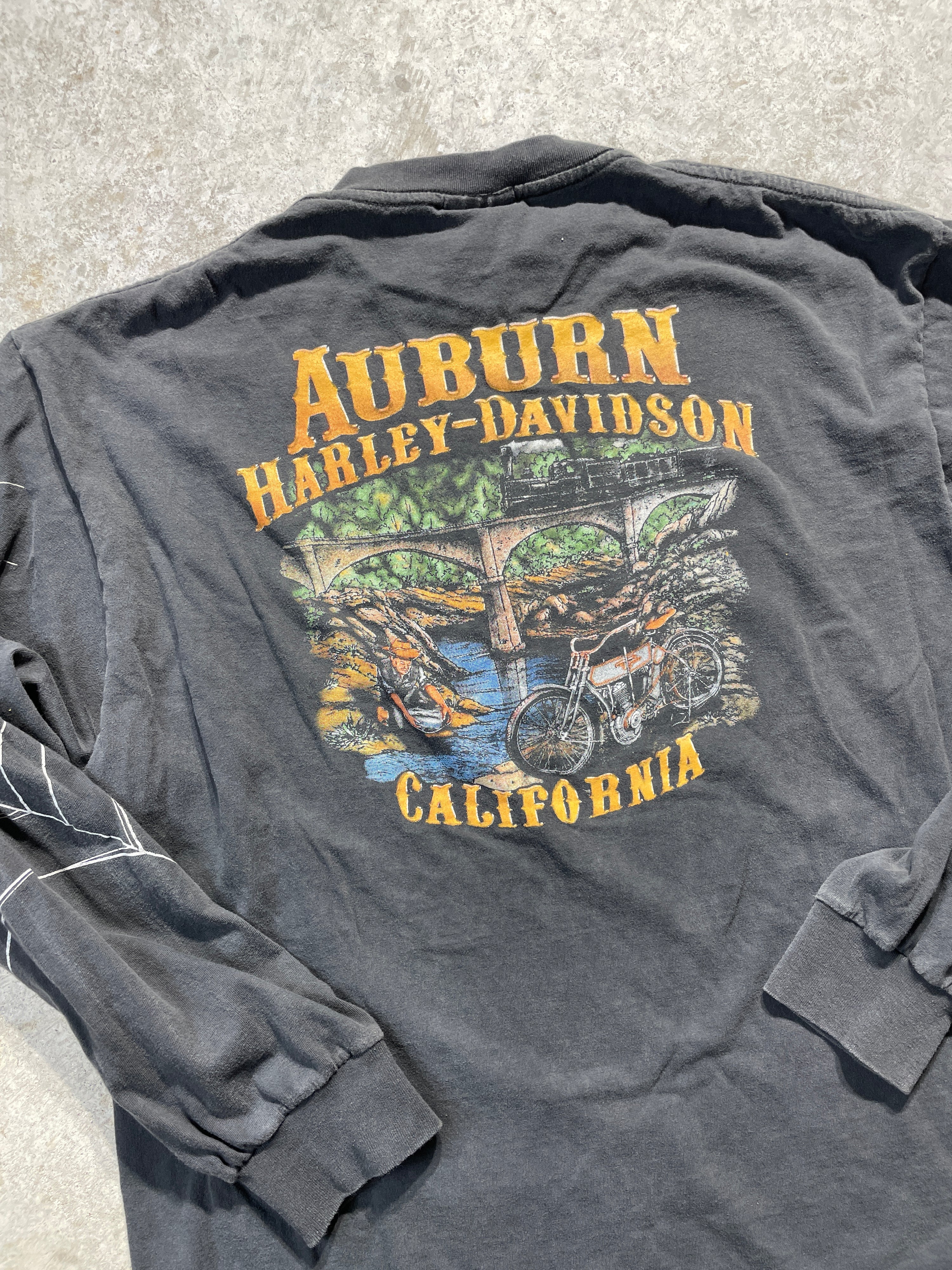 2000s California Harley Davidson Spiderweb Long Sleeve (X-Large)
