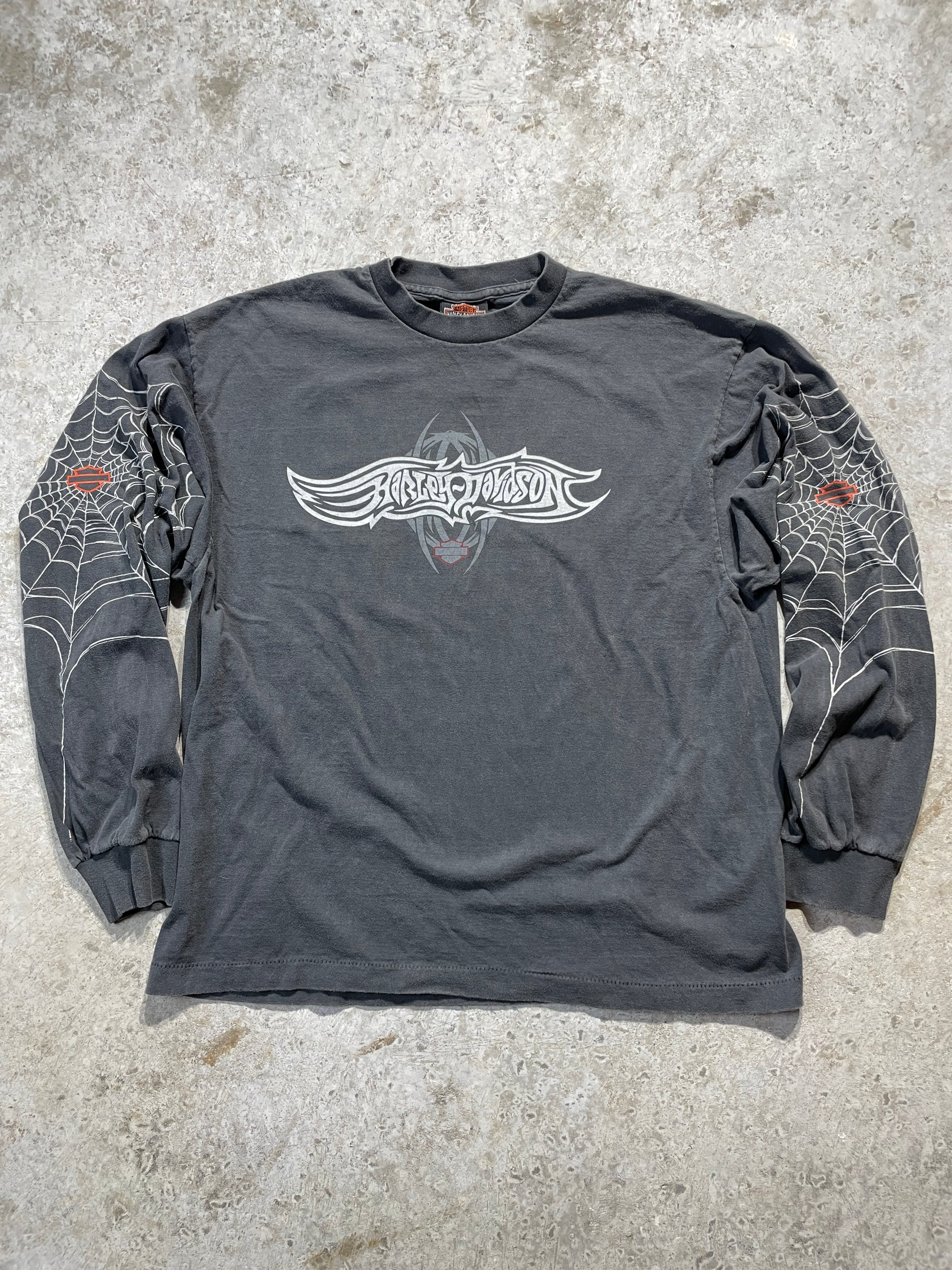 2000s California Harley Davidson Spiderweb Long Sleeve (X-Large)