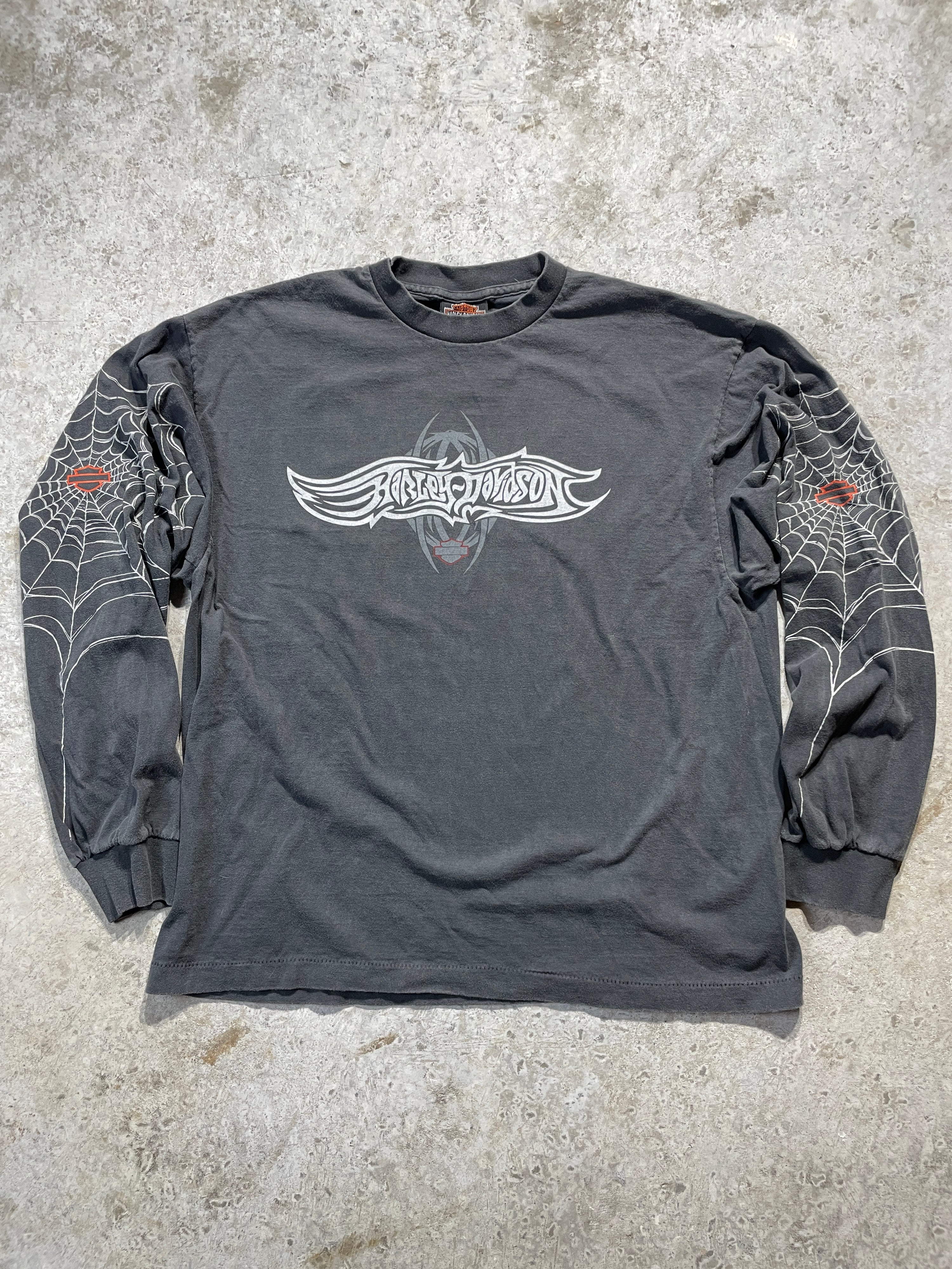 2000s California Harley Davidson Spiderweb Long Sleeve (X-Large)