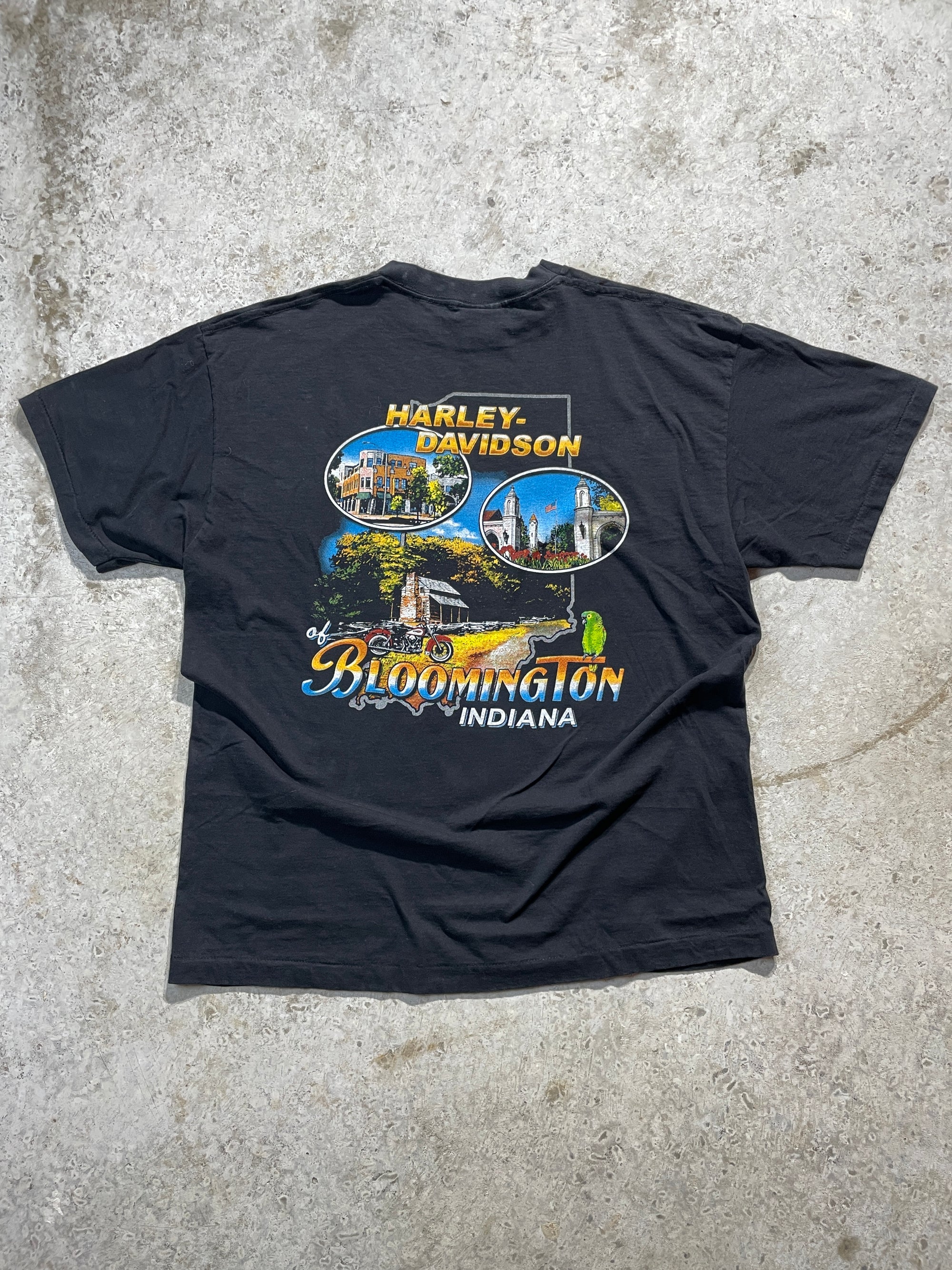2001 Harley Davidson Bloomington Indiana Tee (X-Large)