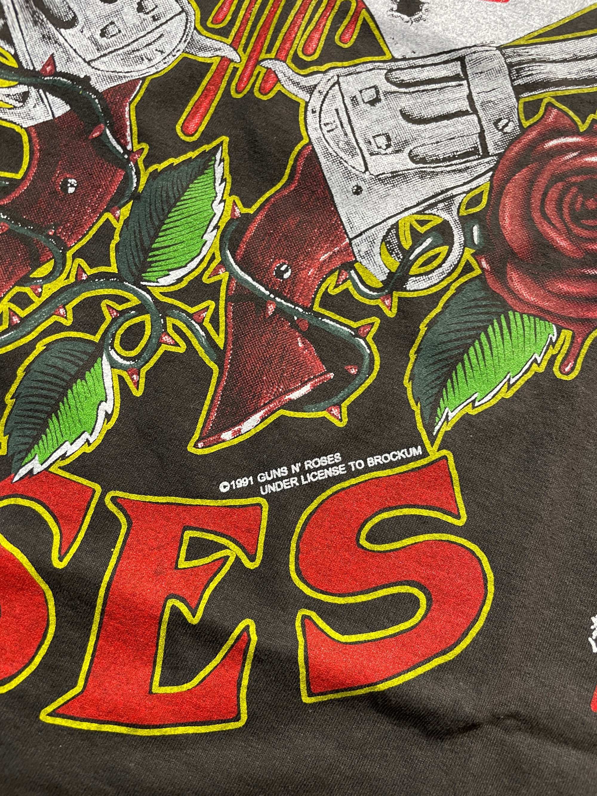 1991 Guns N’ Roses All Over Print Tee (X-Large) Tee - Vintage64.com - []