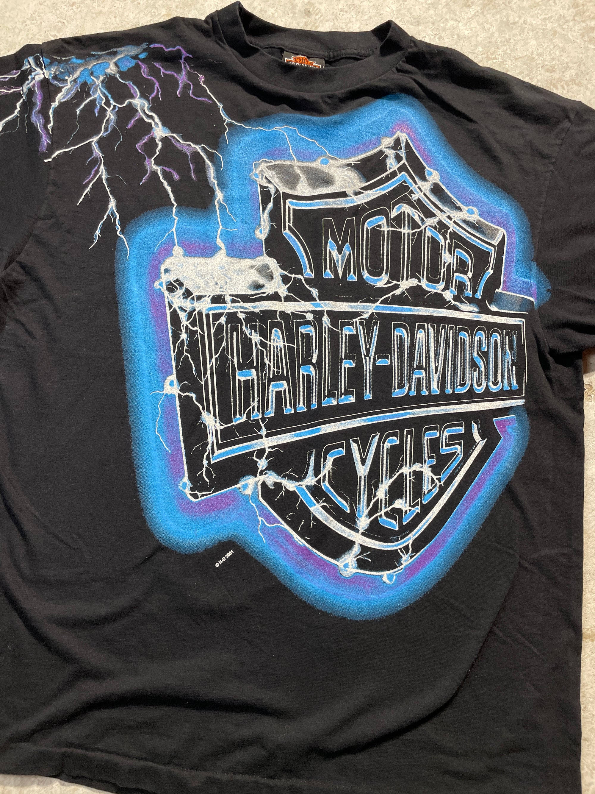2001 Harley Davidson Bloomington Indiana Tee (X-Large)
