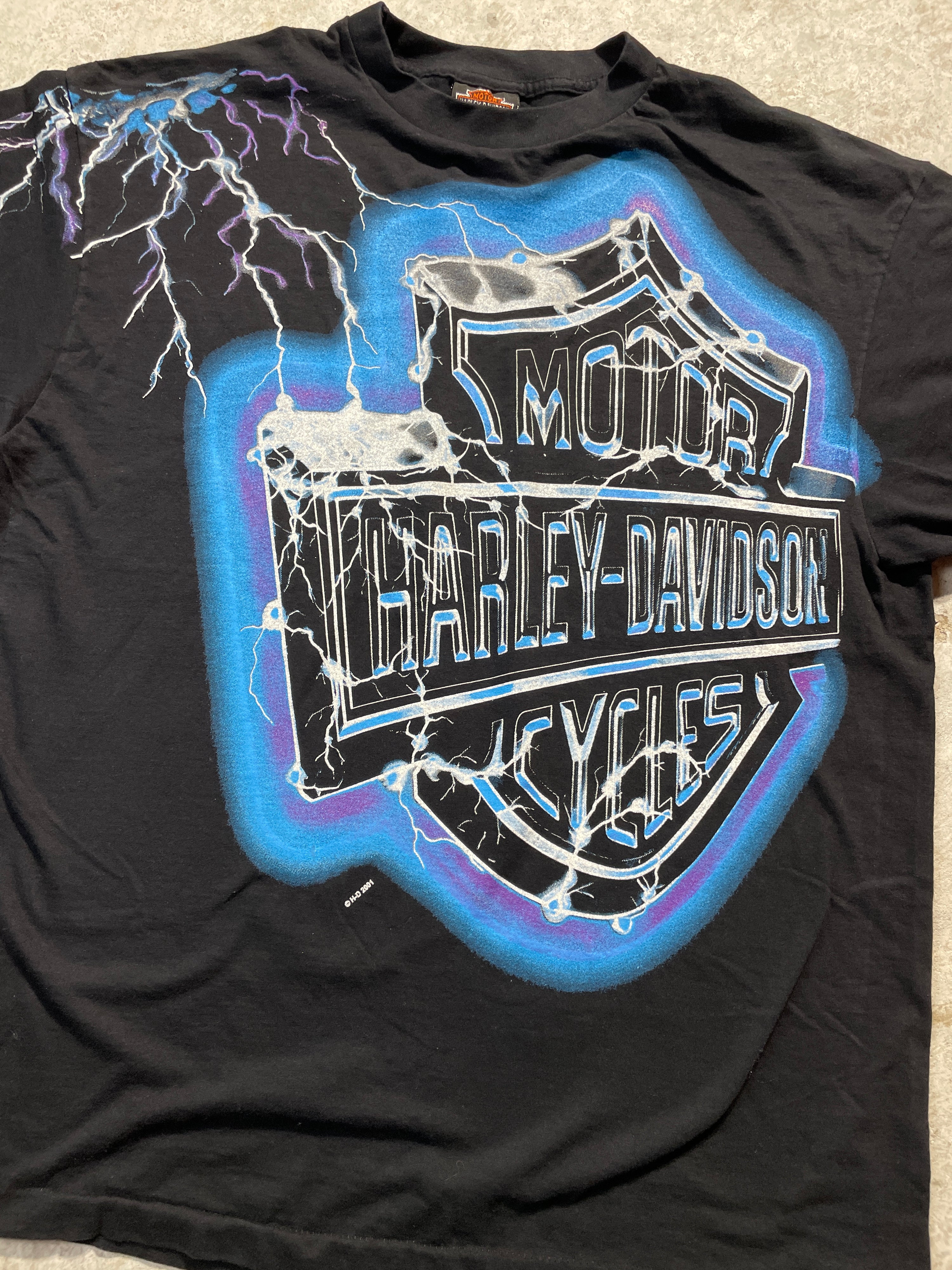 2001 Harley Davidson Bloomington Indiana Tee (X-Large)